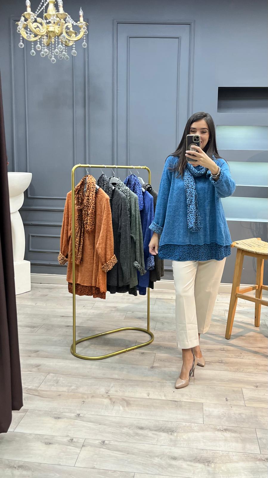 Angora Şallı Triko