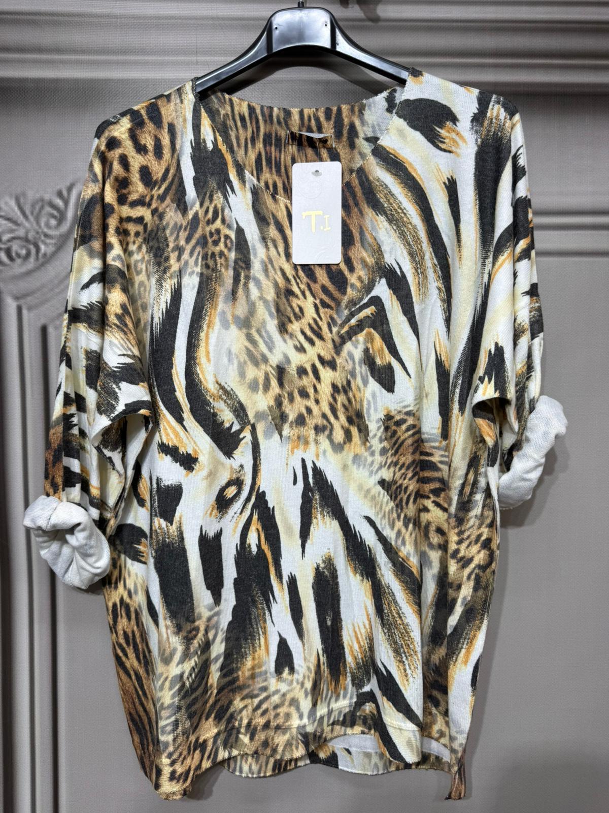 Angora Yün Dijital Yumoş Kazak - Renkli4