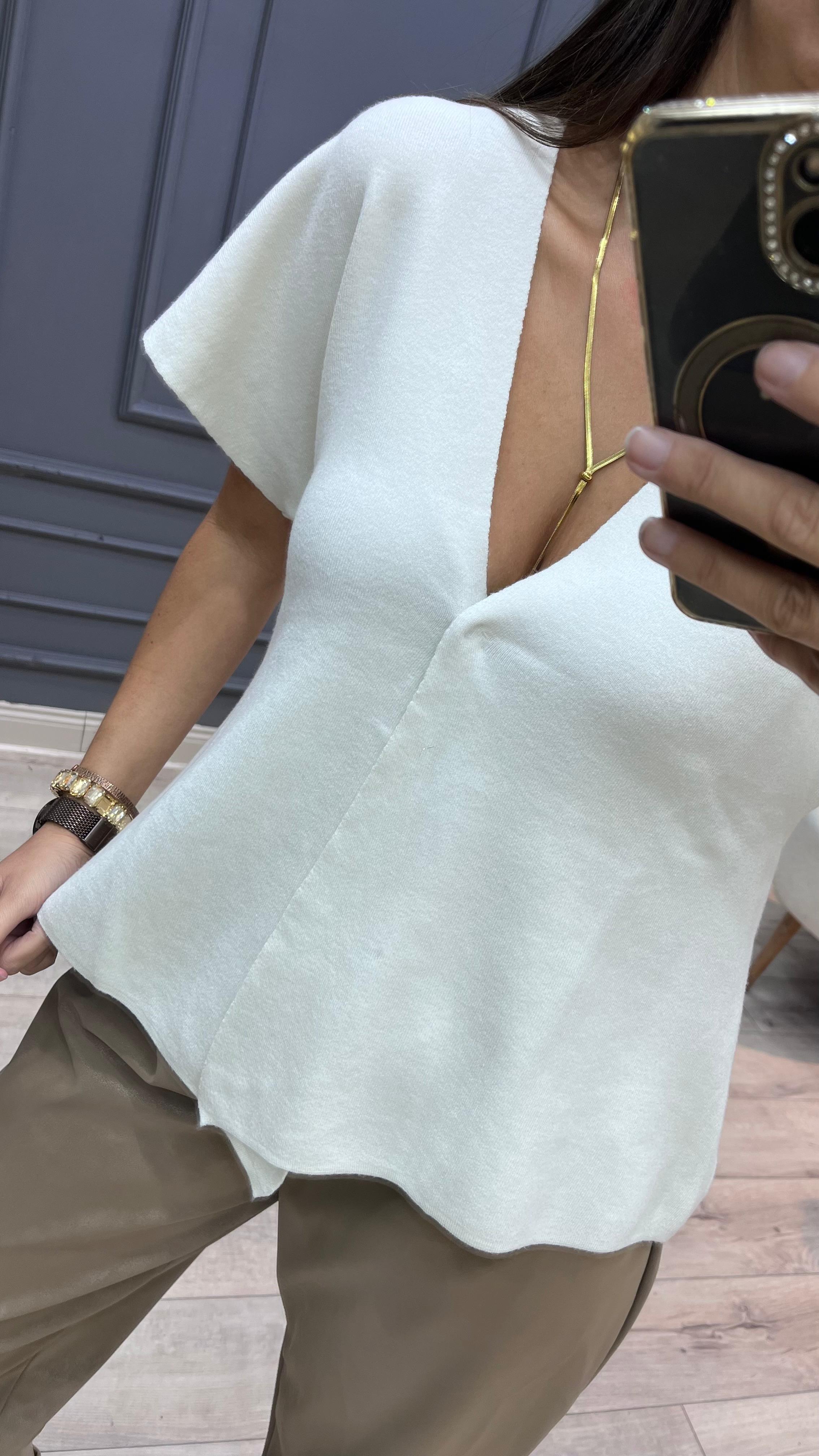 İtalyan Triko Bluz/Yelek