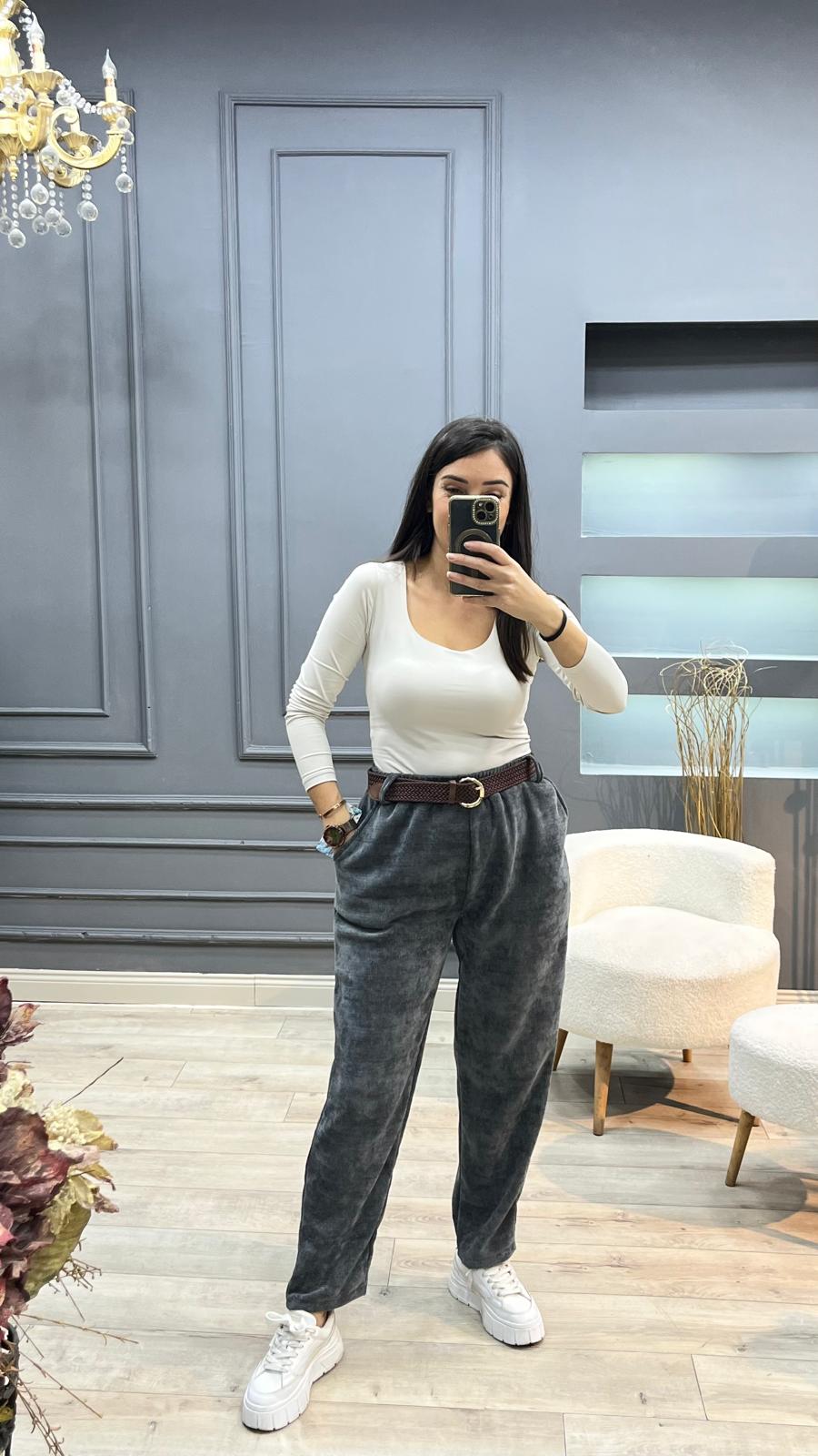 Şöni Kadife Pantolon - Lacivert