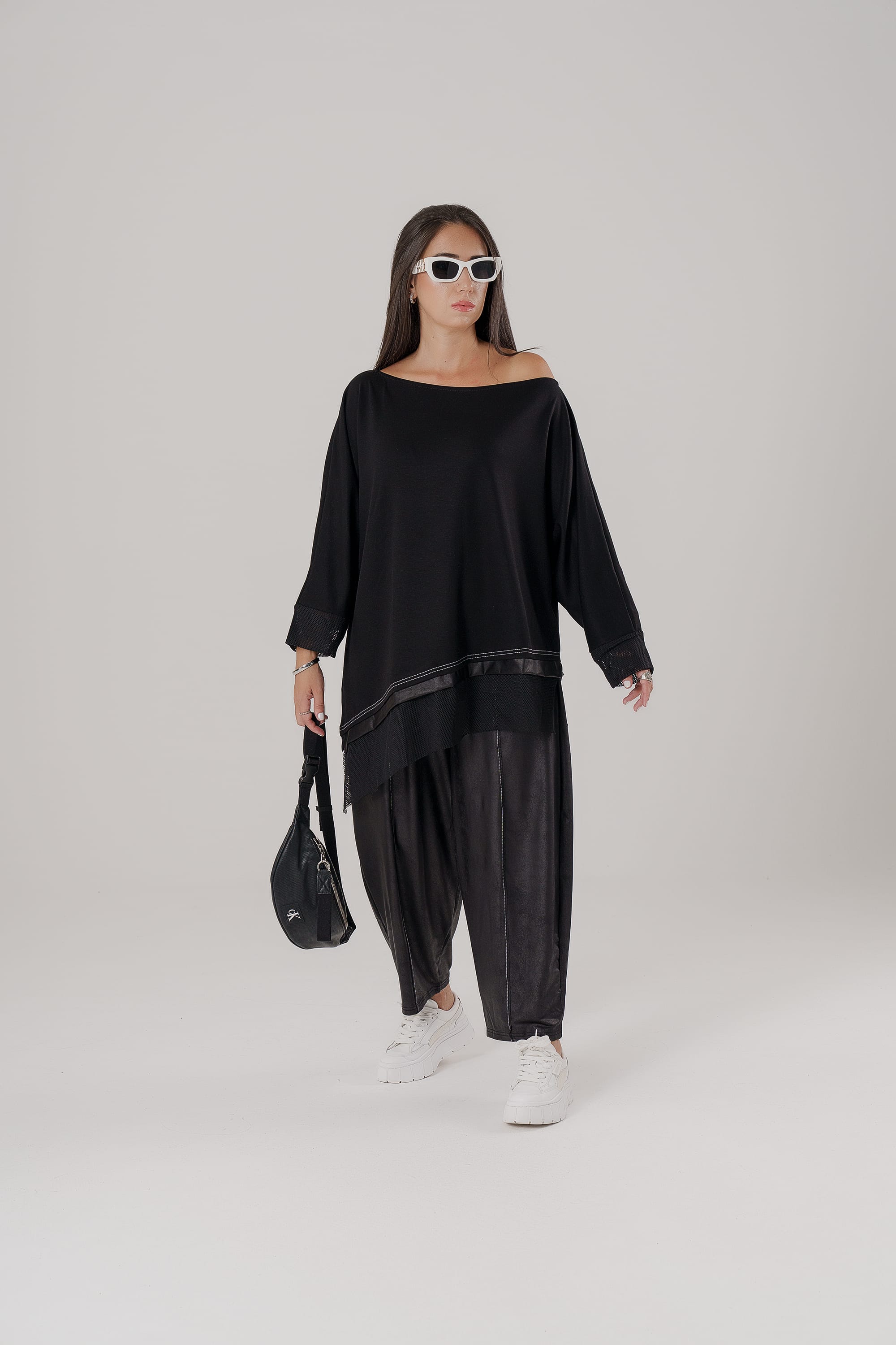 Oversize Asimetrik Bluz
