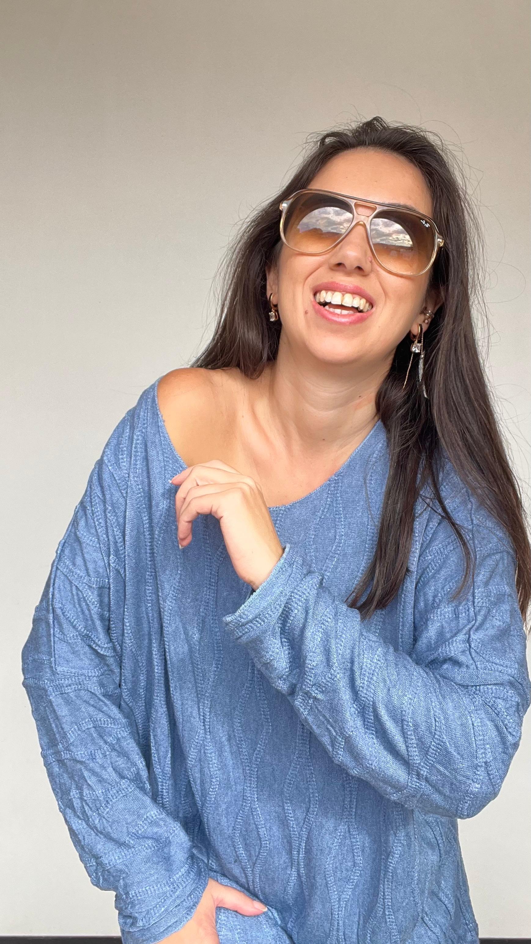 Likralı Rahat Kalıp Bluz