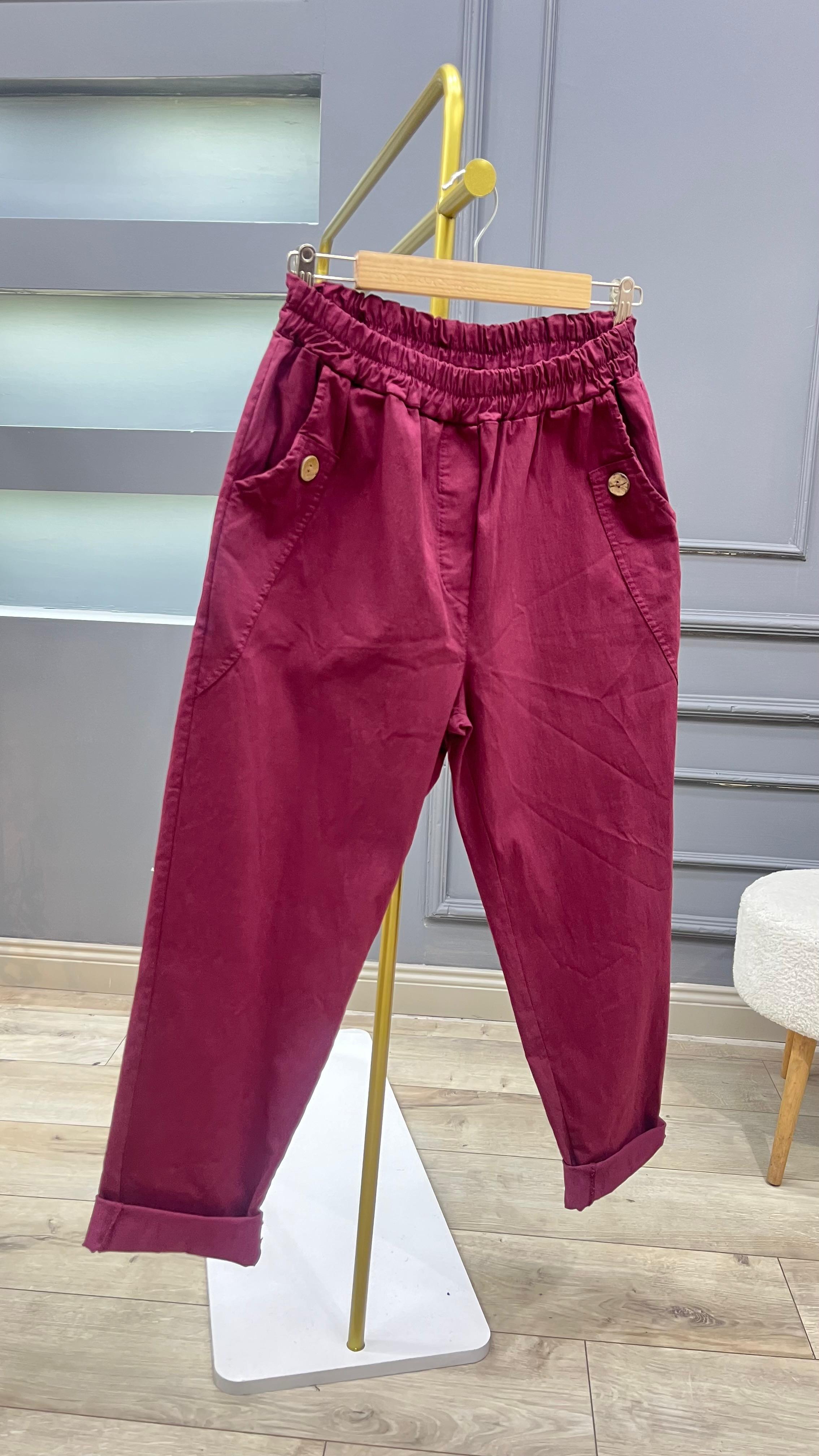 Düğmeli Jogger Pantolon