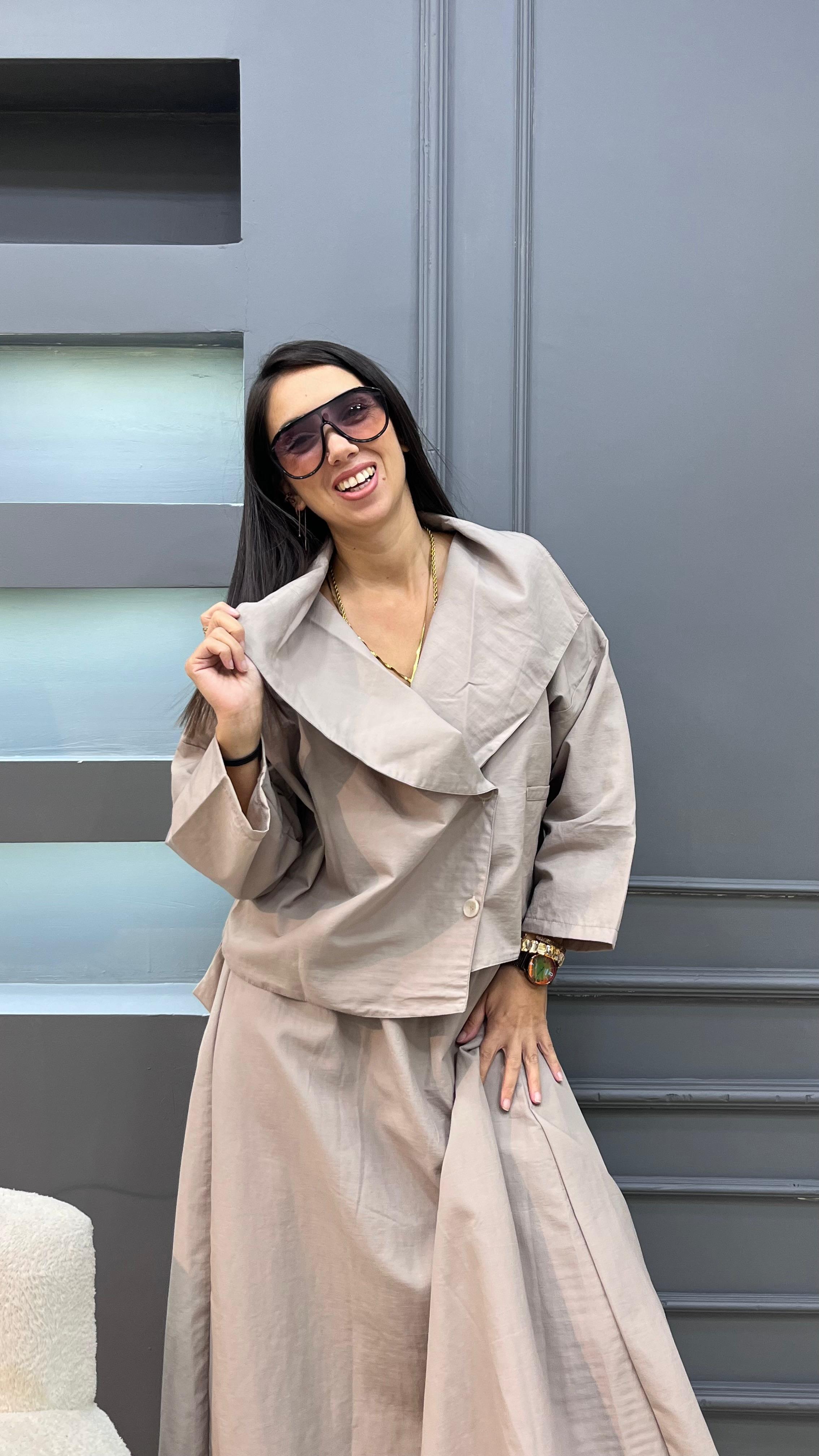 Paraşüt Etek - Bej