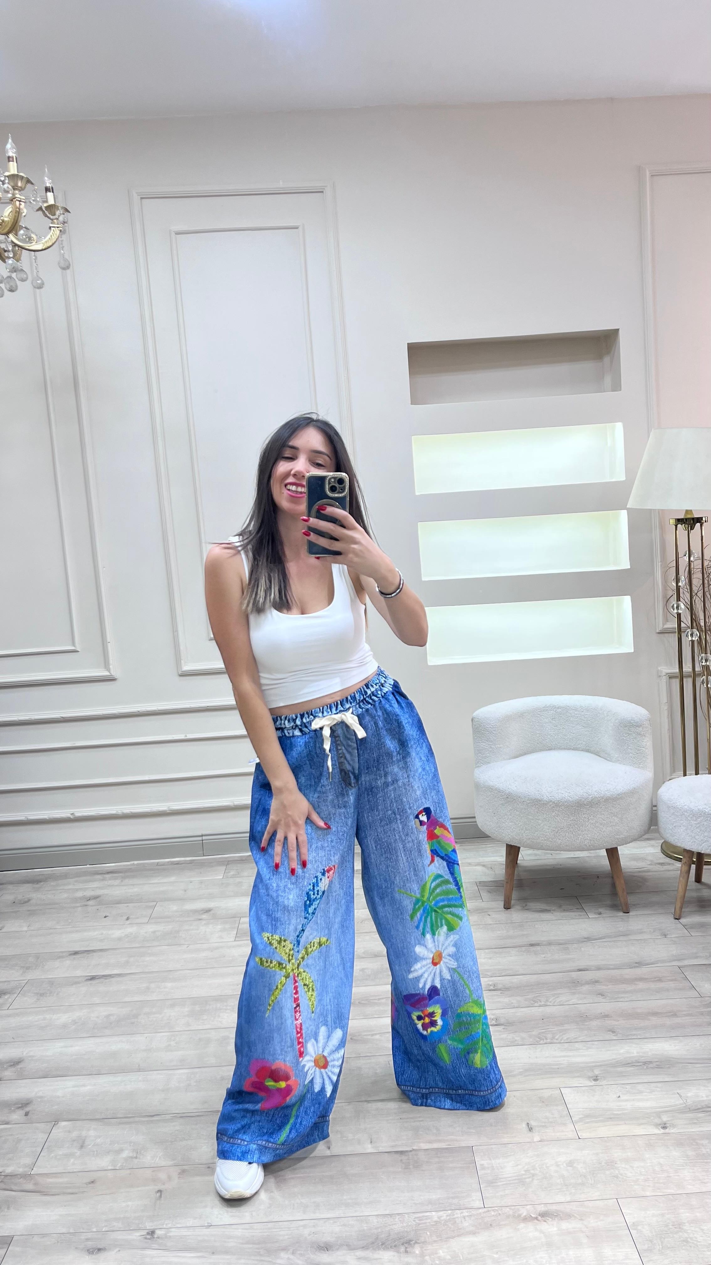Papağanlı Pantolon