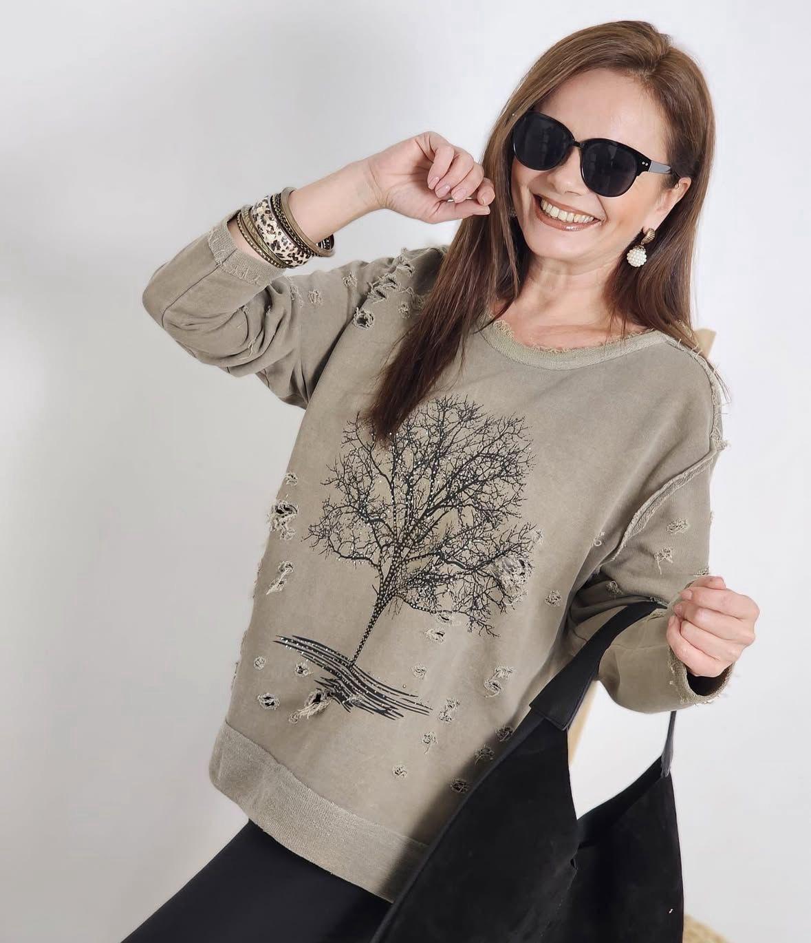 Tasarım Sweat - Haki