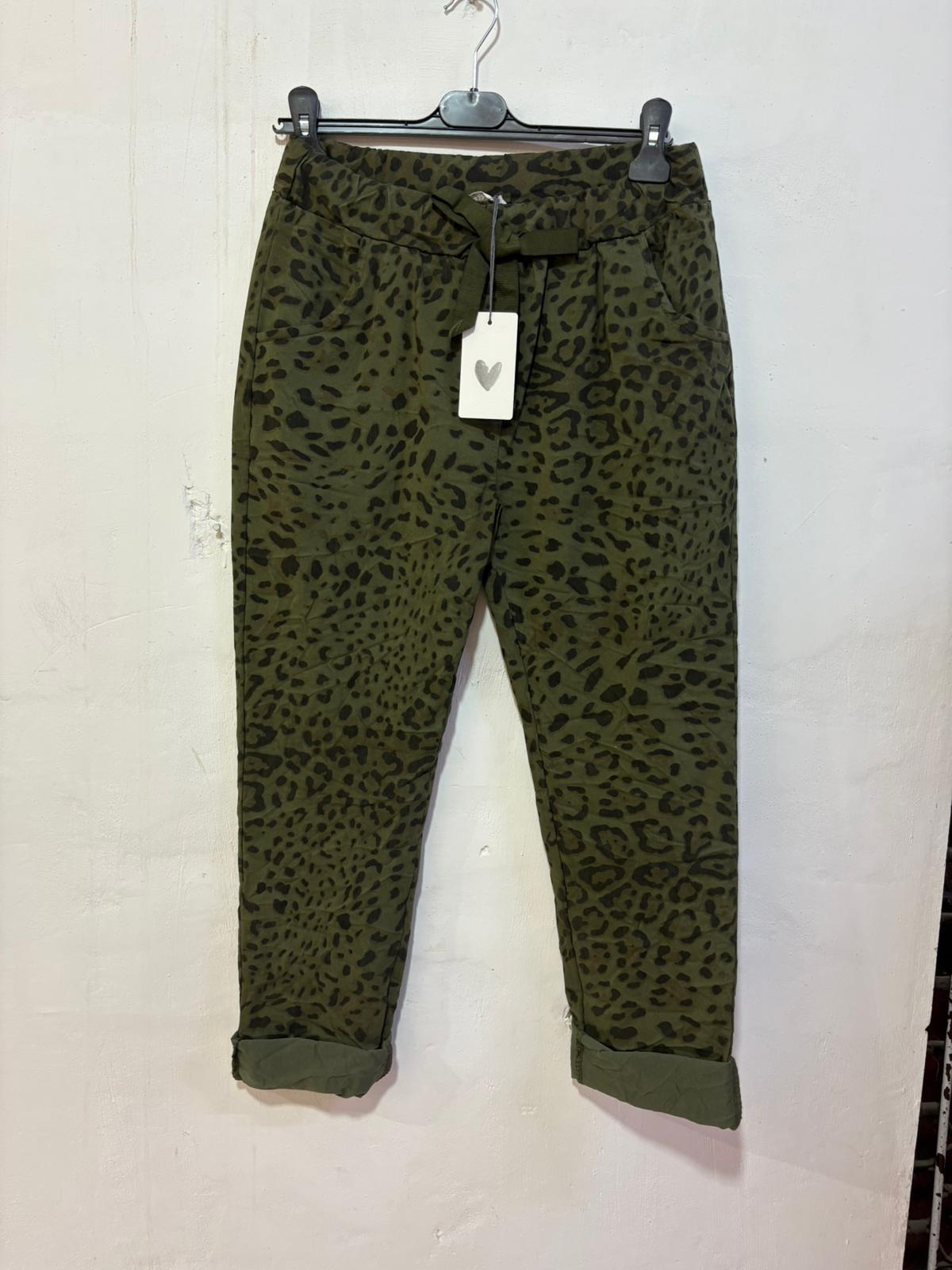 Leopar Desenli Pantolon