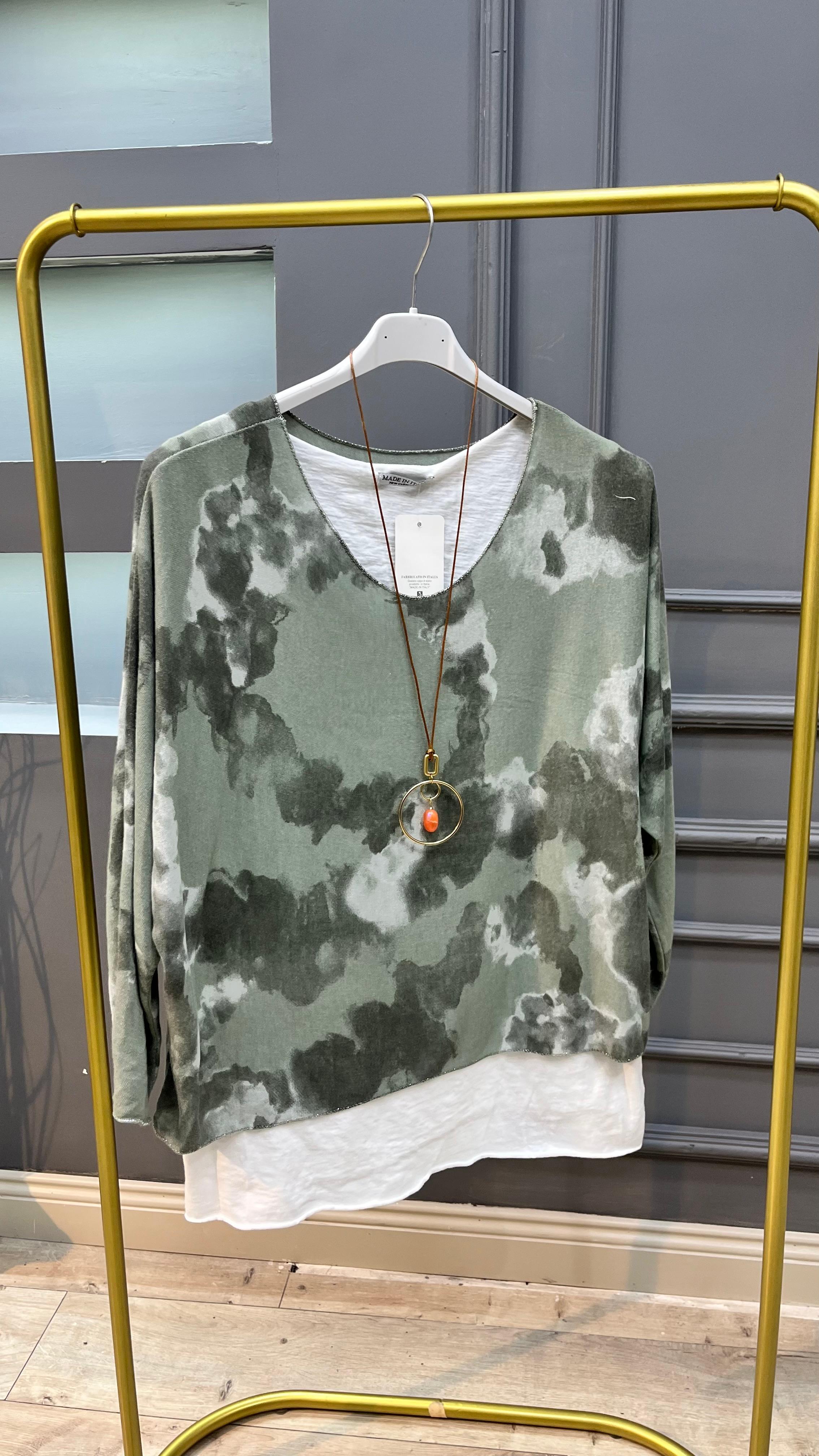 İç Dış İtalyan Takım Bluz - Haki