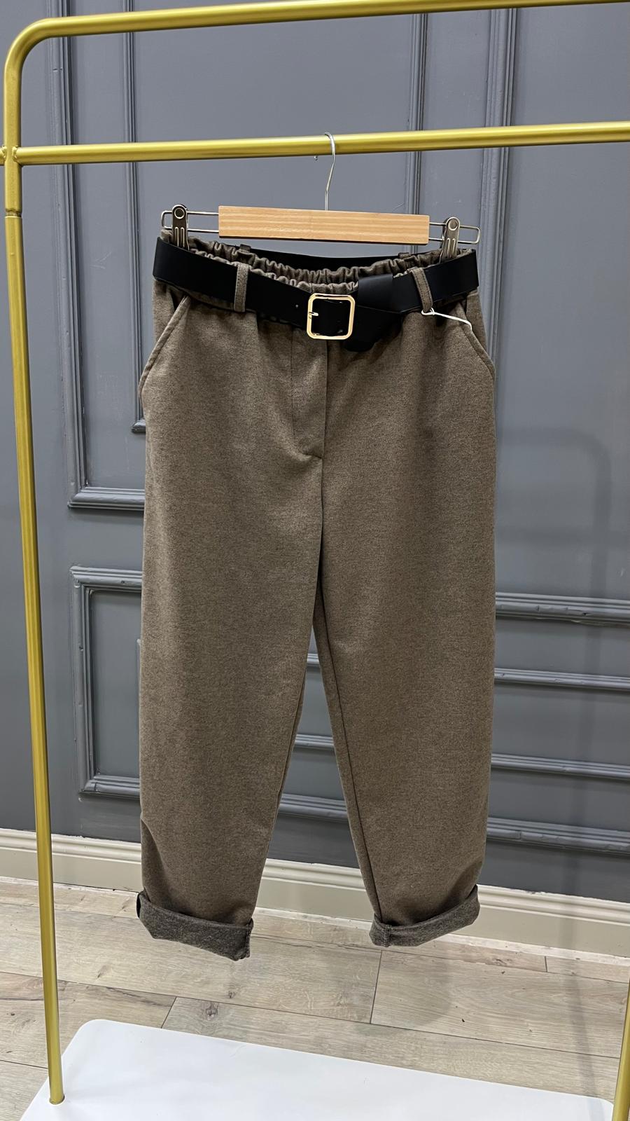 Kaşe Pantolon - Vizon