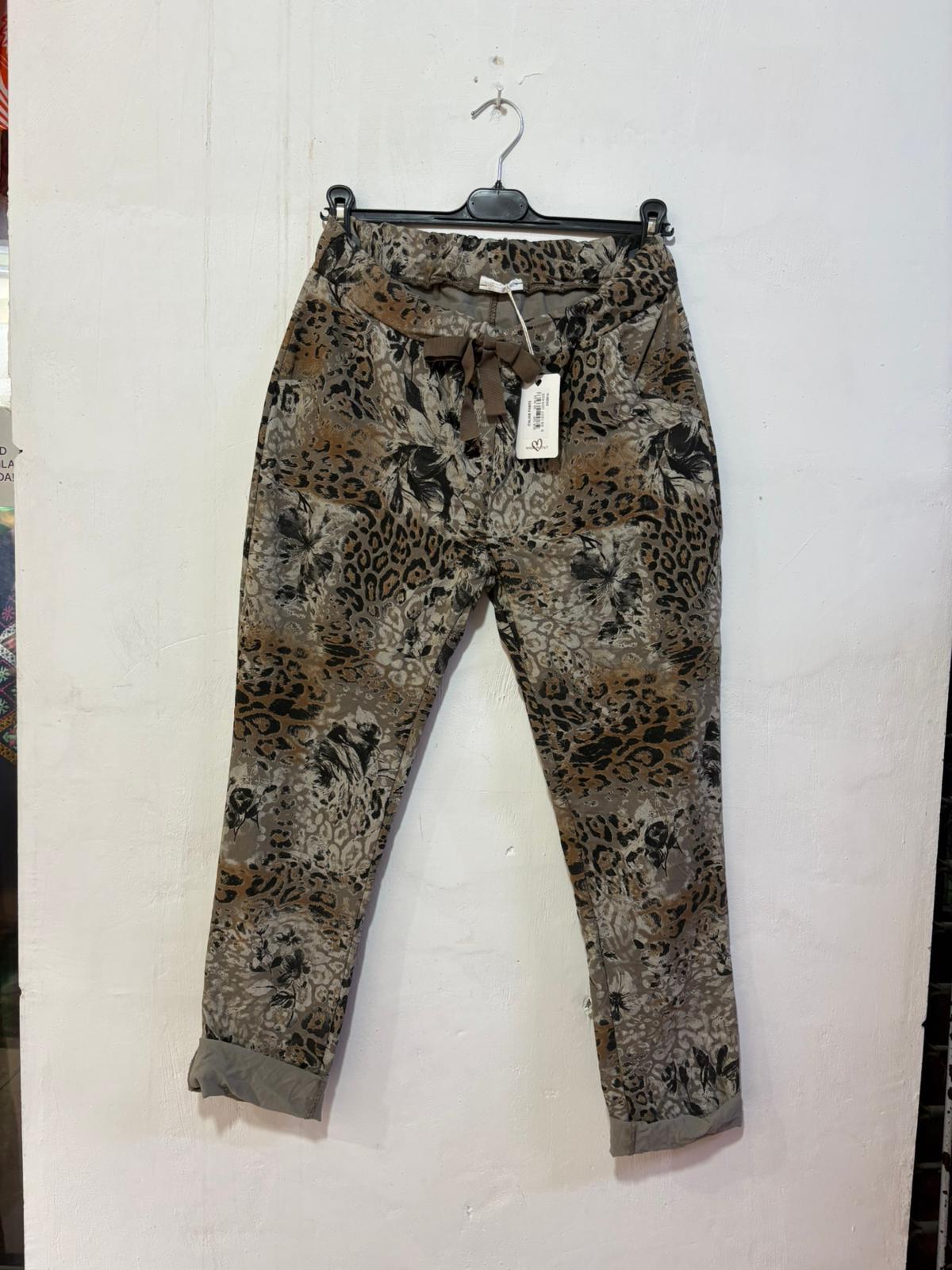 Leopar Desenli Pantolon