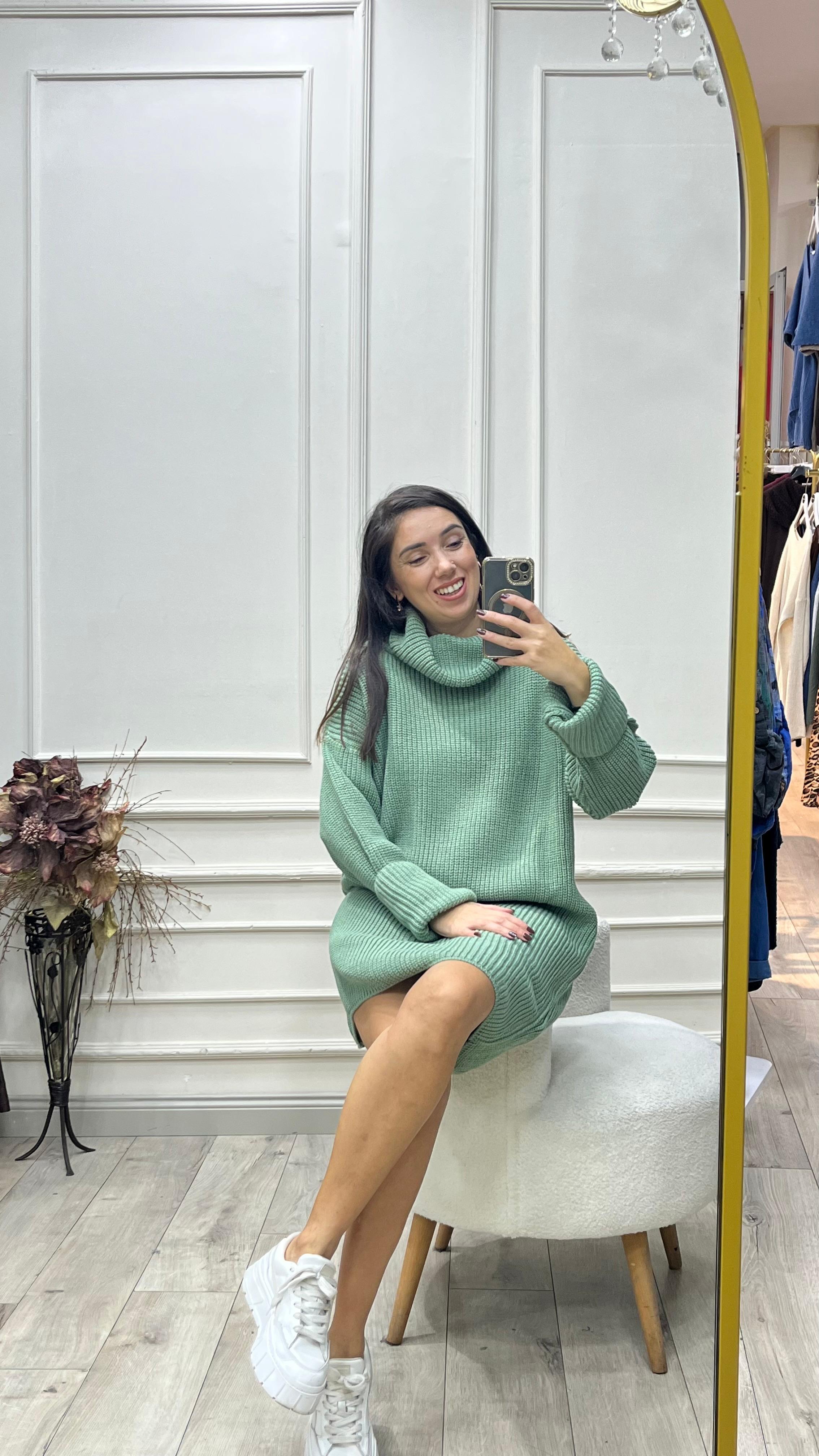 Tunik Elbise - Yeşil