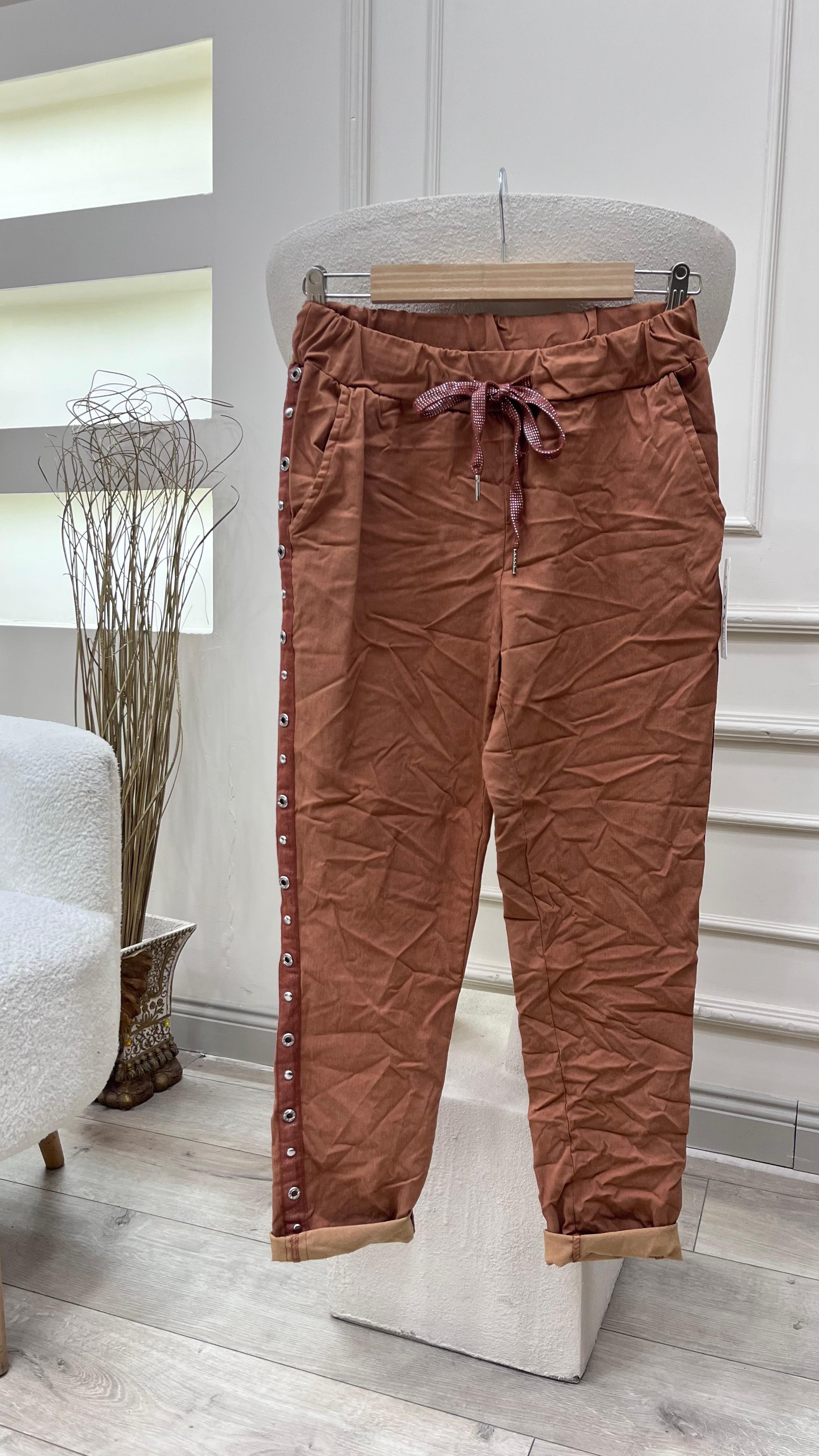 Zımbalı Pantolon