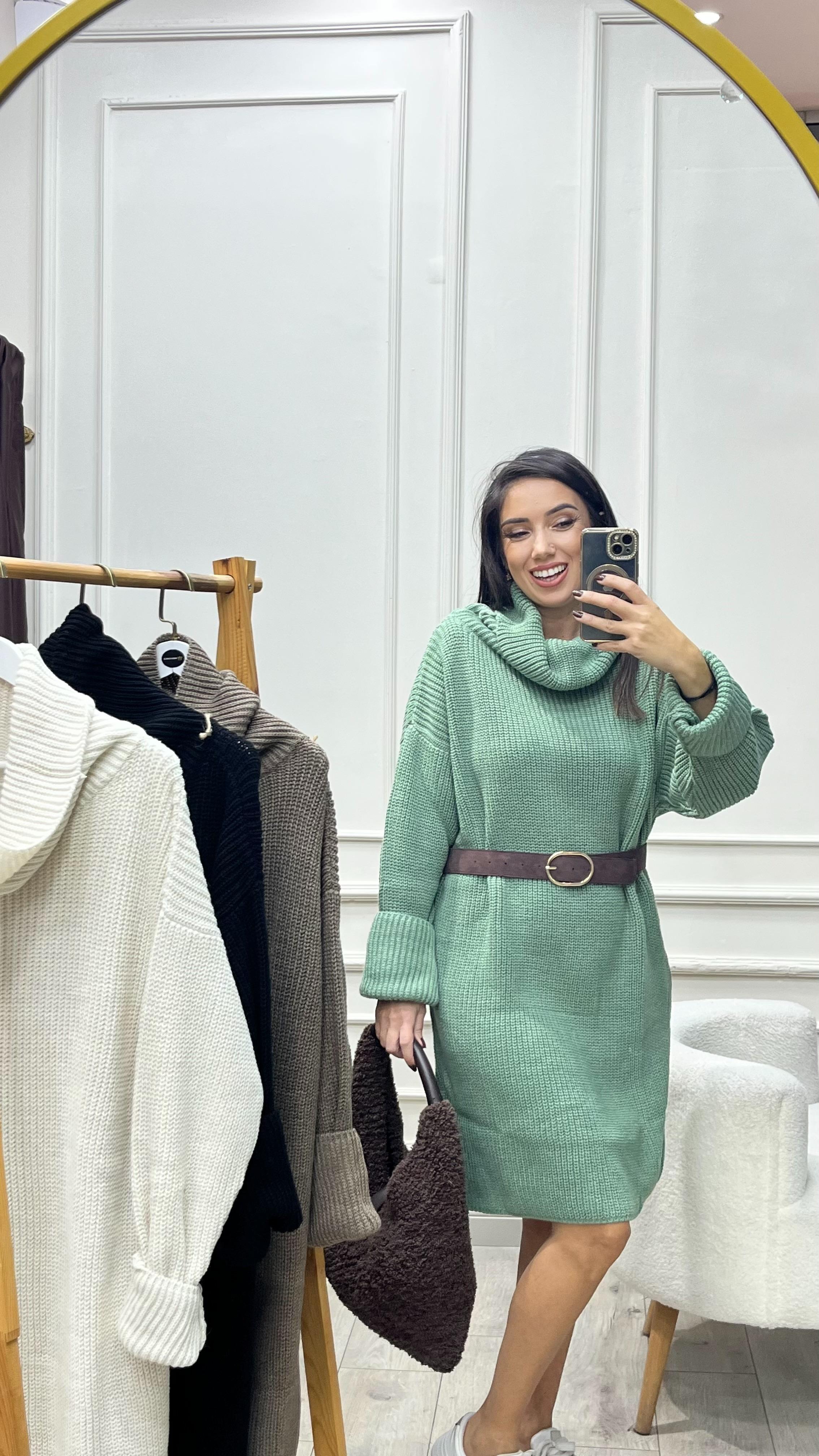 Elbise Tunik - Mint Yeşili