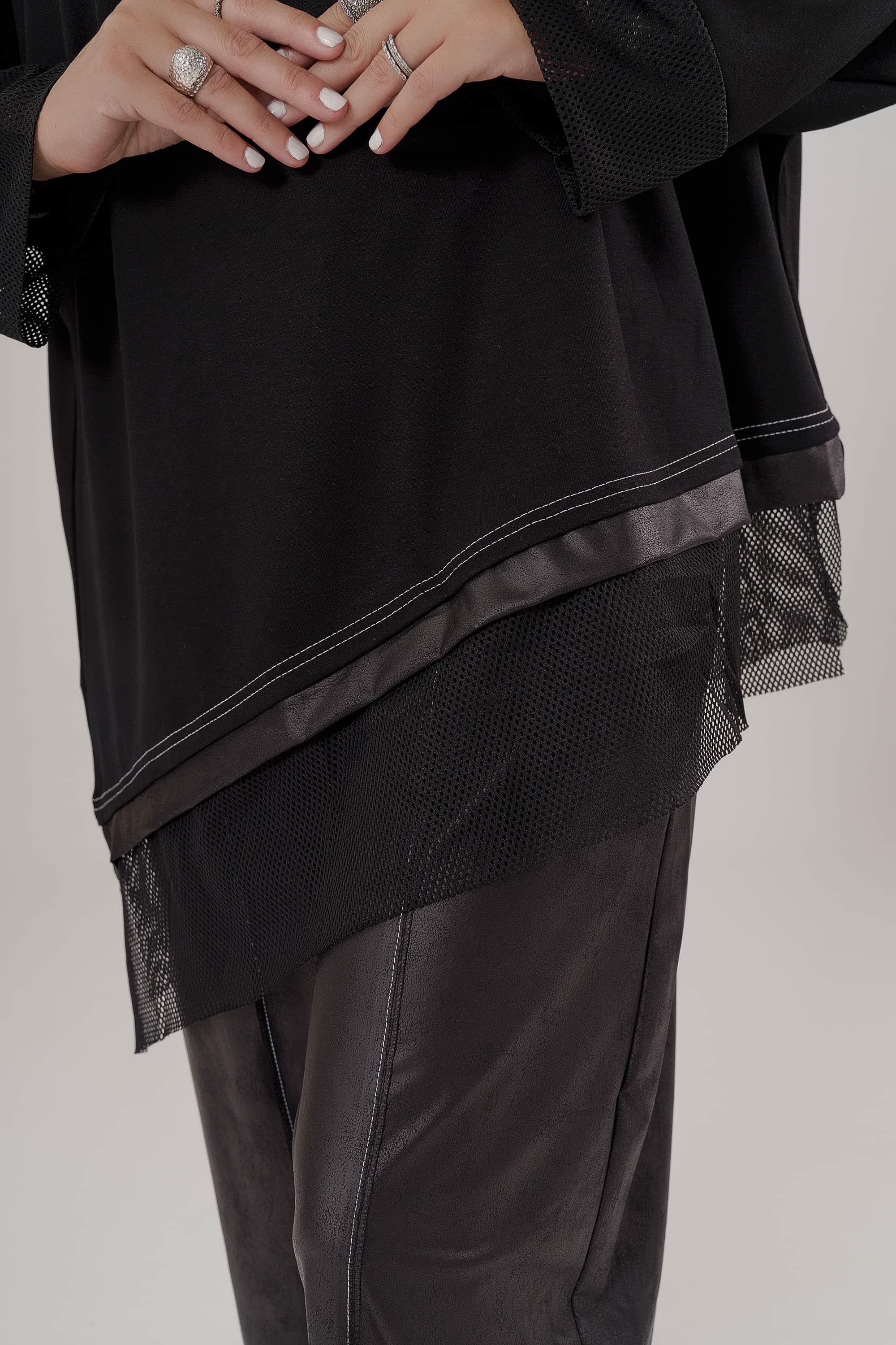 Oversize Asimetrik Bluz