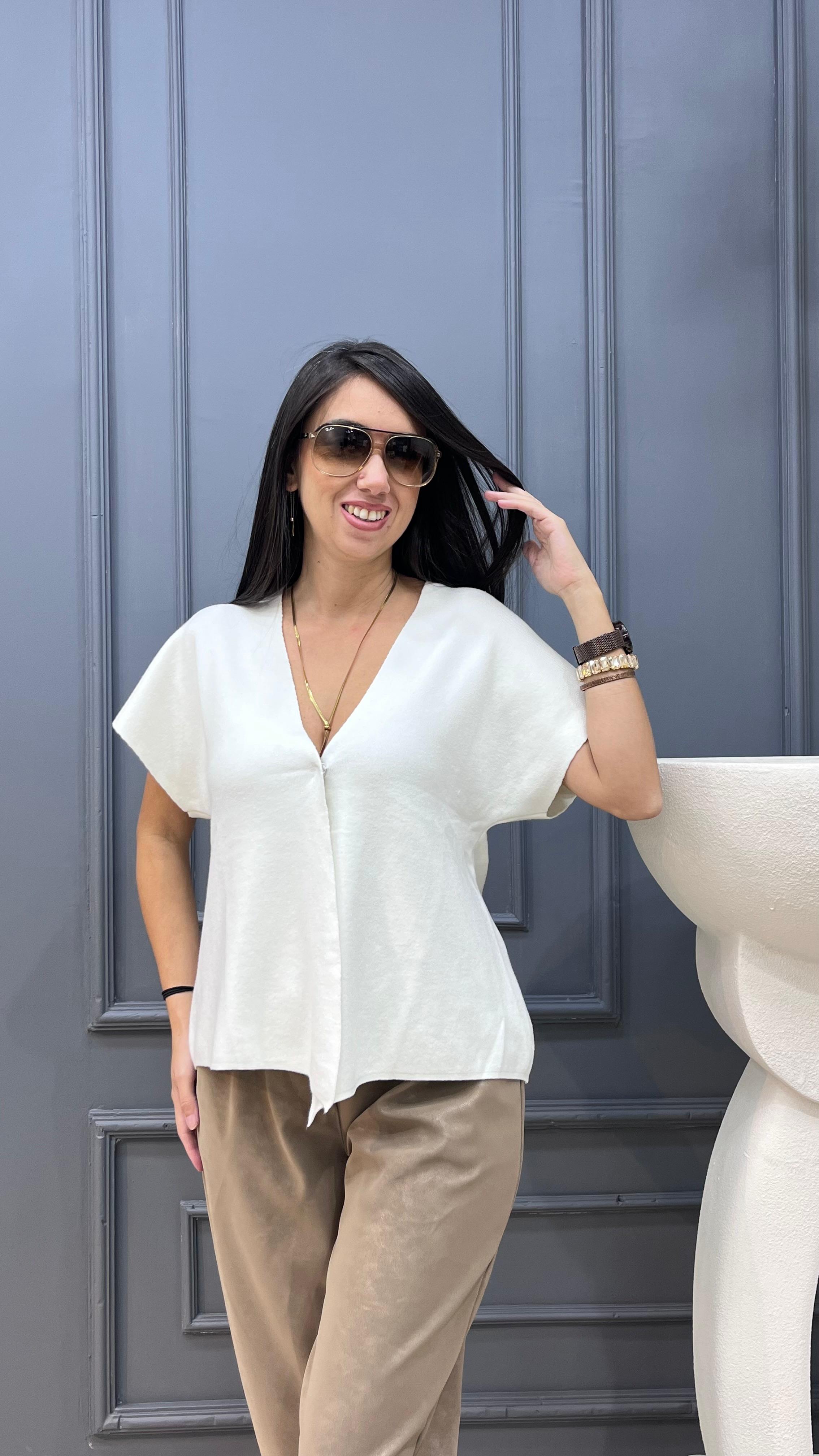 İtalyan Triko Bluz/Yelek