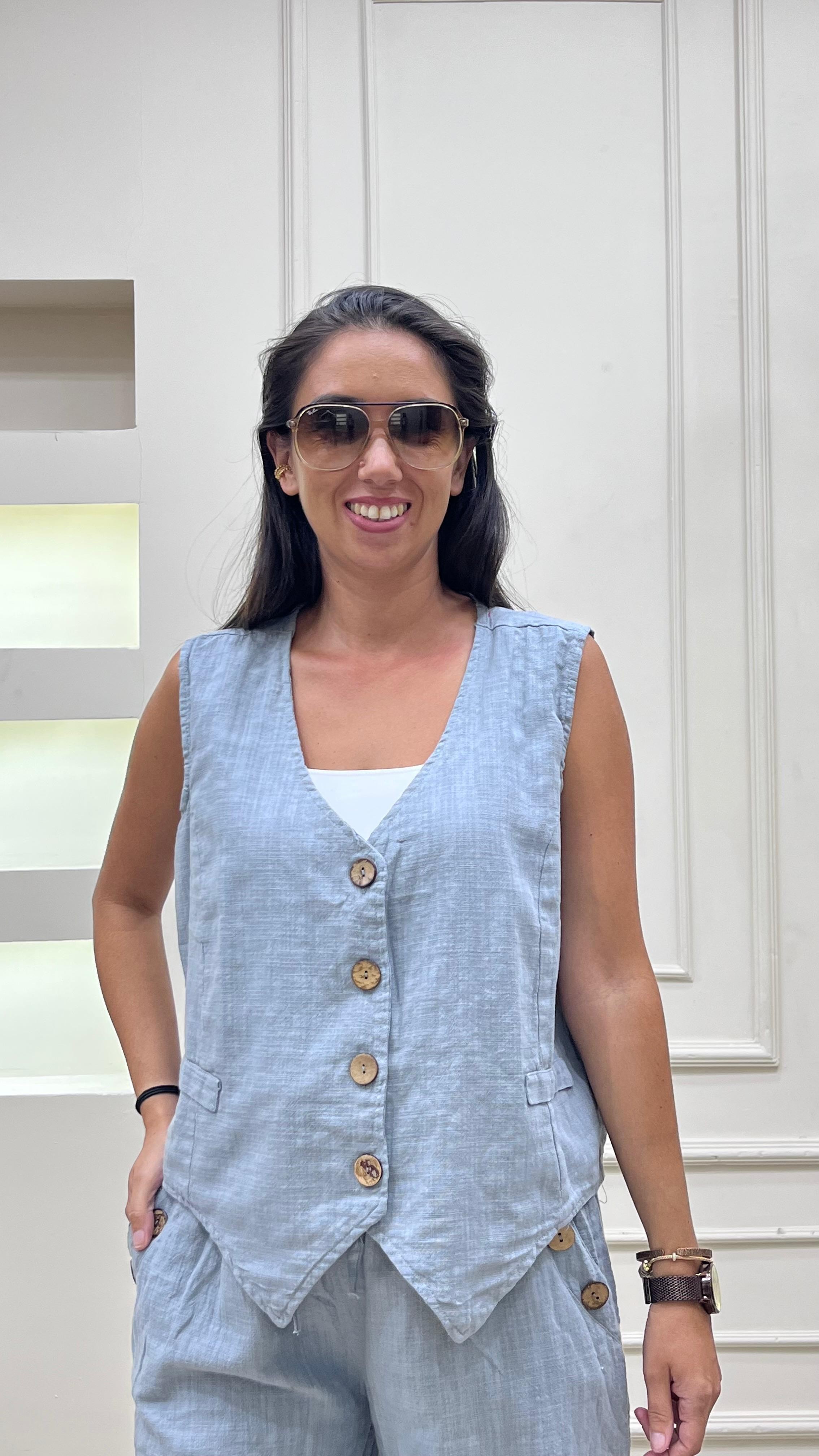 Yelekli Takım - Mavi