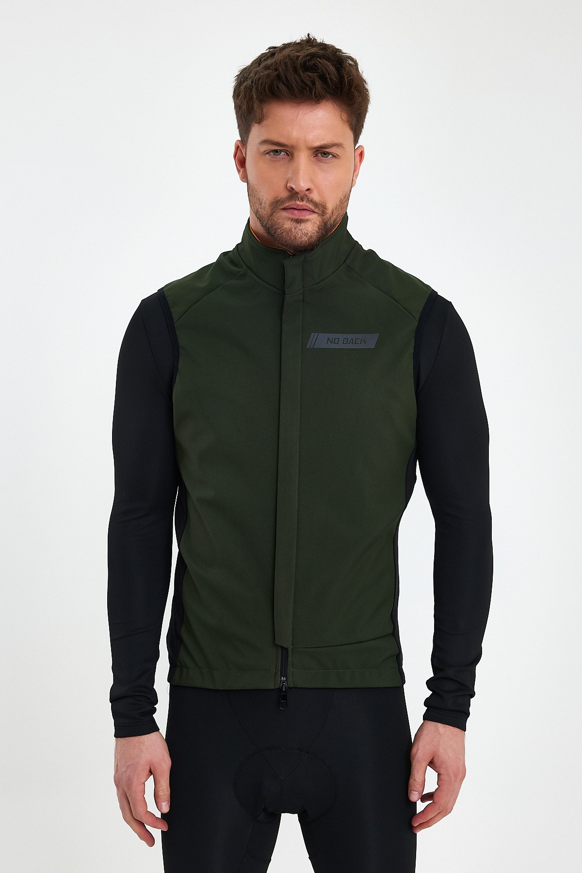 Arctic Shield Kışlık Softshell Bisiklet Yeleği - Haki image