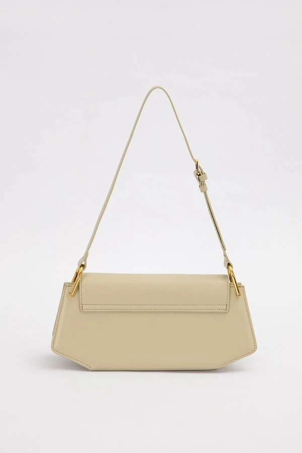 Levid'or Yeşil Oval Gold Aksesuarlı Omuz Çantası