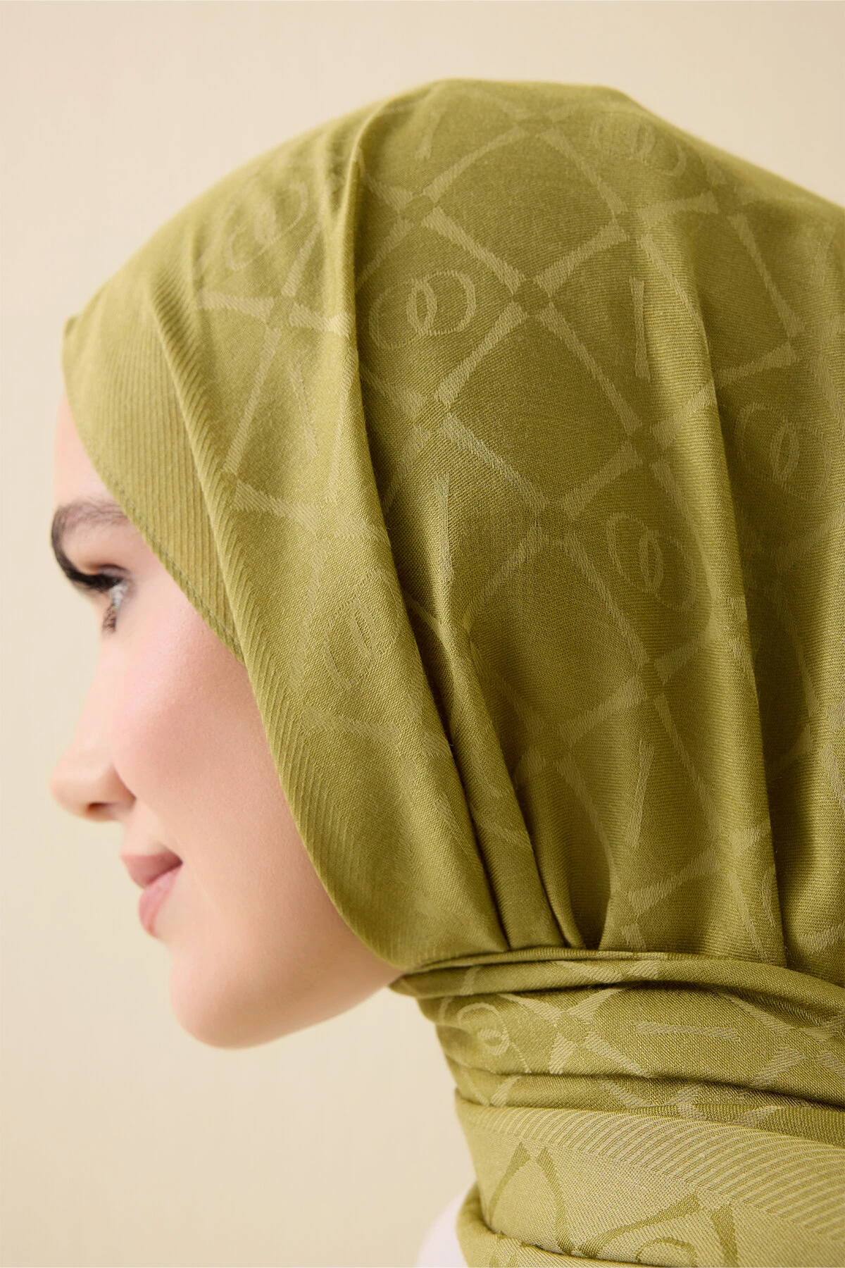 İman I Kafes Tencel Pamuk İpek Şal 70x200