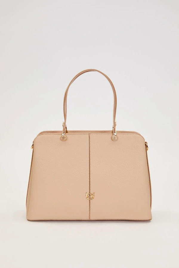 Levid'or Çift Gözlü Gold Detaylı El Çantas - Vizon