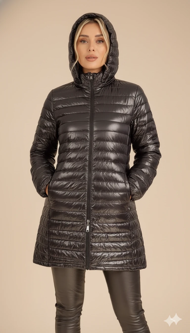 Kadın Şişme Mont - Siyah