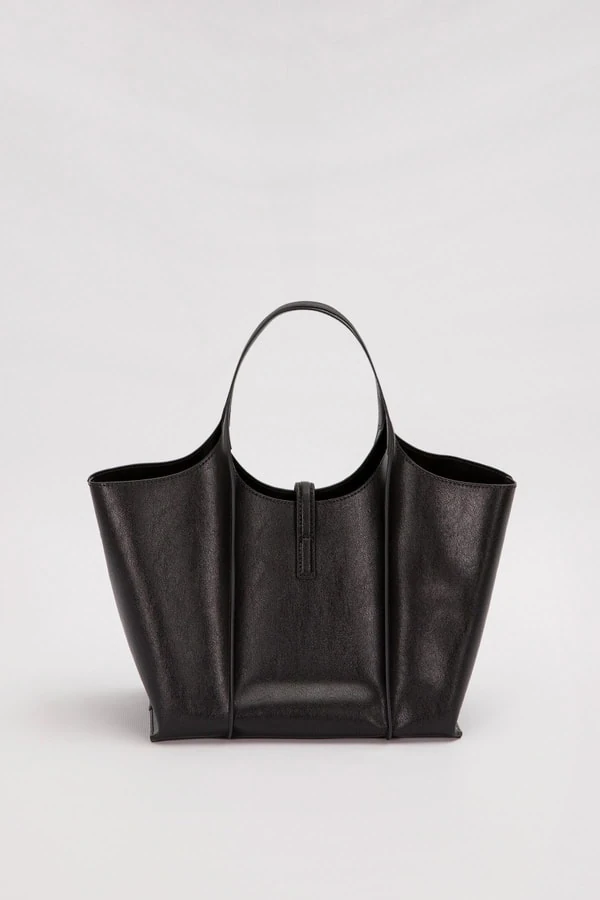 Levid'or Siyah Askı Kilit Detay El Çantası