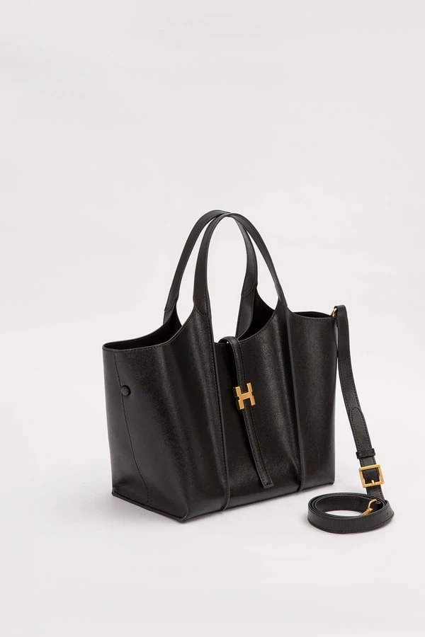 Levid'or Siyah Askı Kilit Detay El Çantası