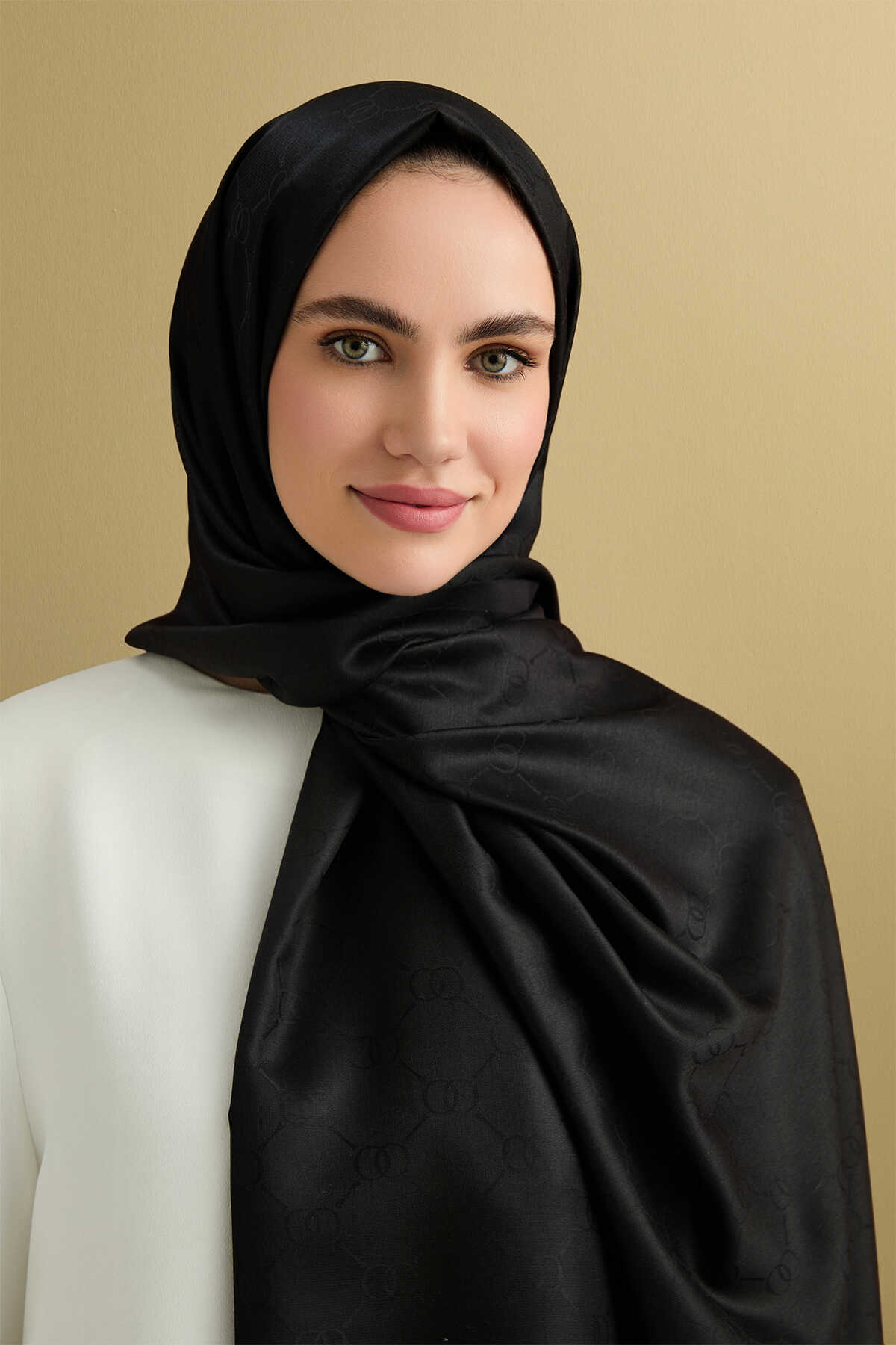 Noor Petek Jakarlı İpek Şal 70x200