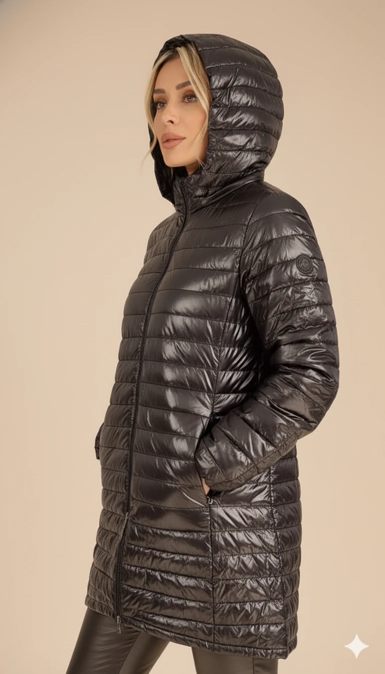 Kadın Şişme Mont - Siyah