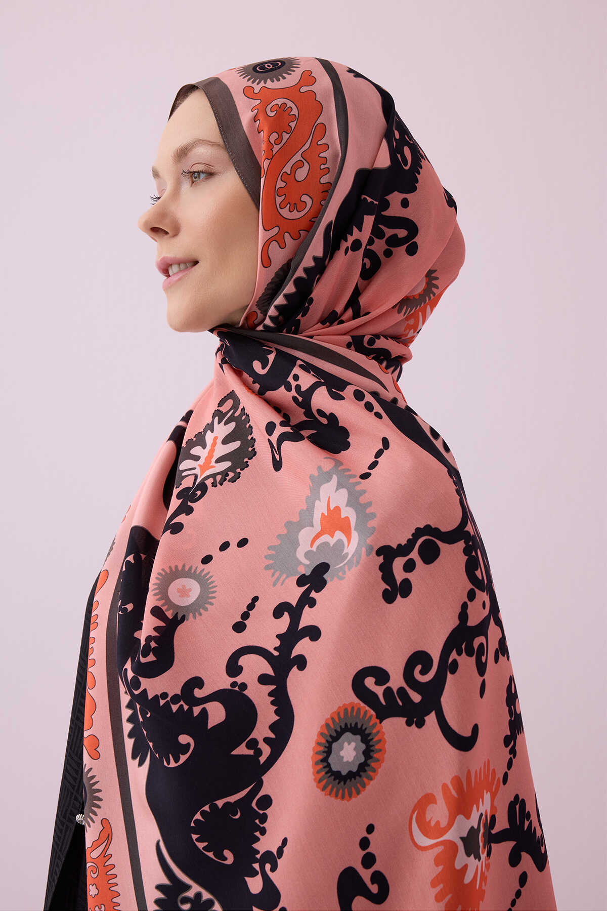 Hayat Floş Viskon Şal 70x210 - Somon