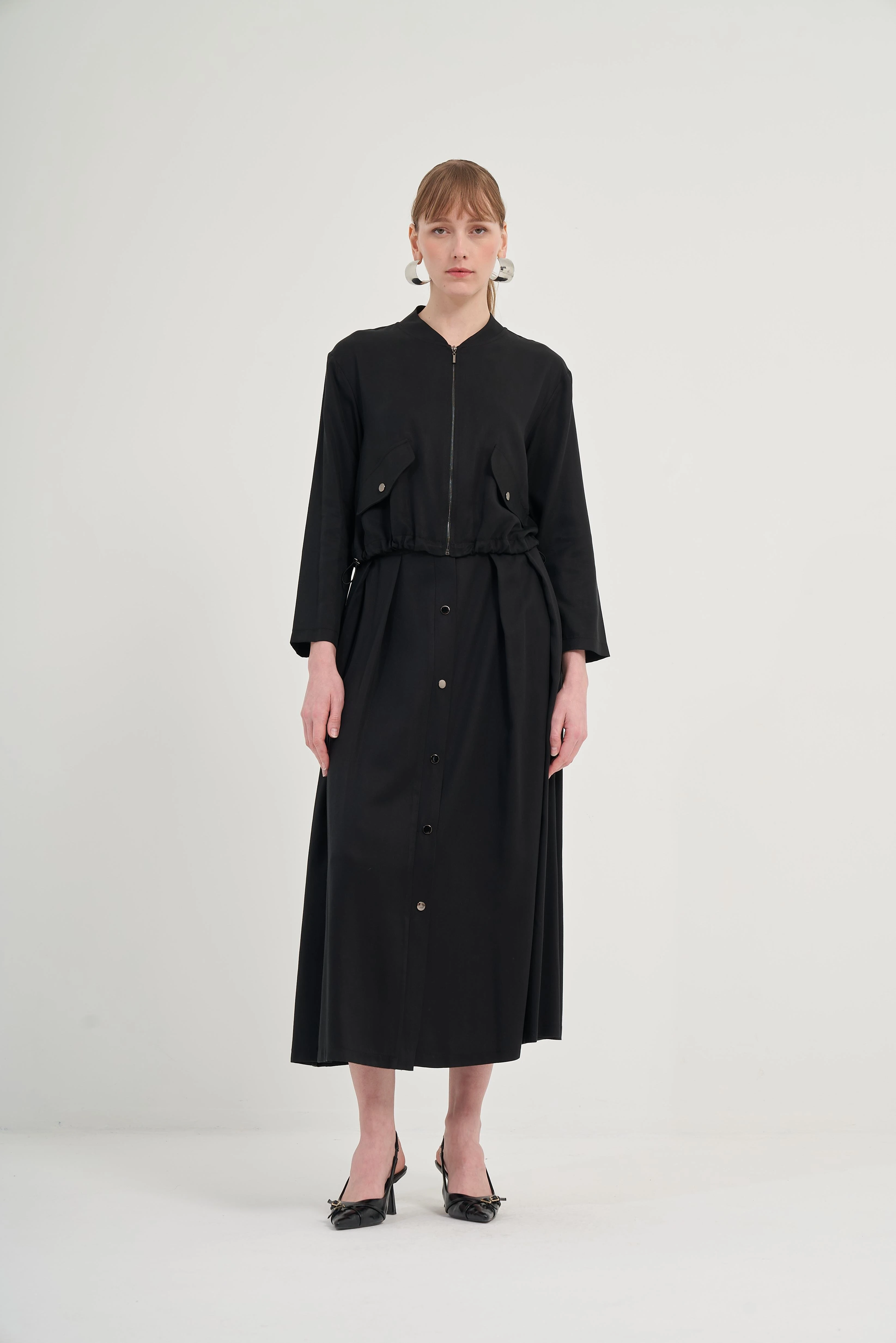 Etekli Tansel Takım Siyah