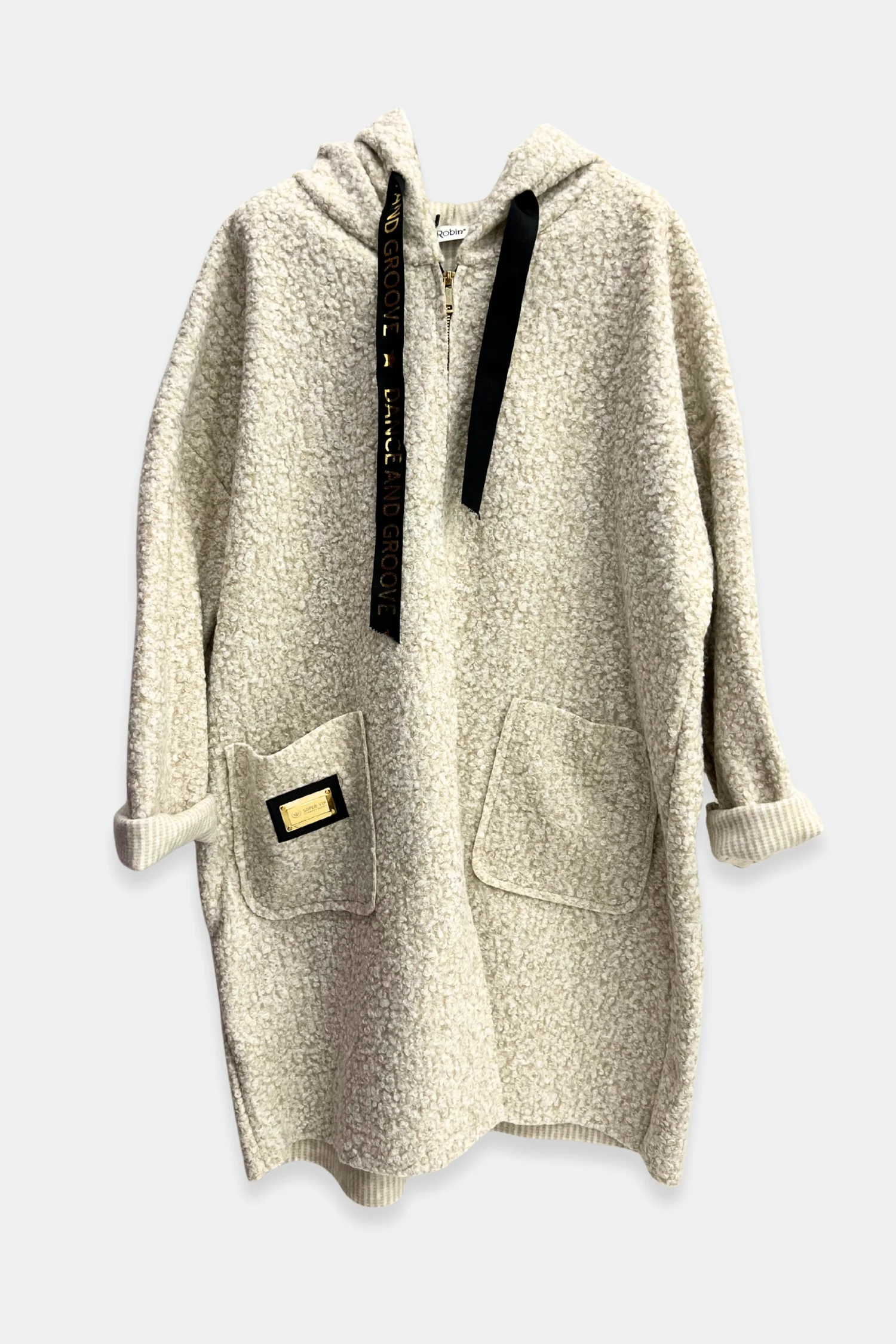 Fermuarlı Pelüş Kazak