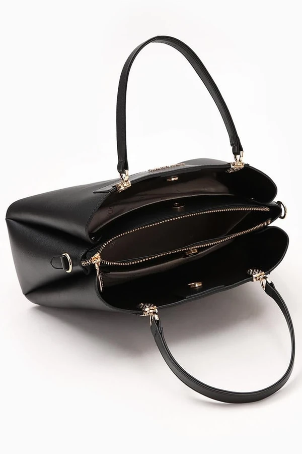 Levid'or Siyah Üç Bölmeli El Çantası