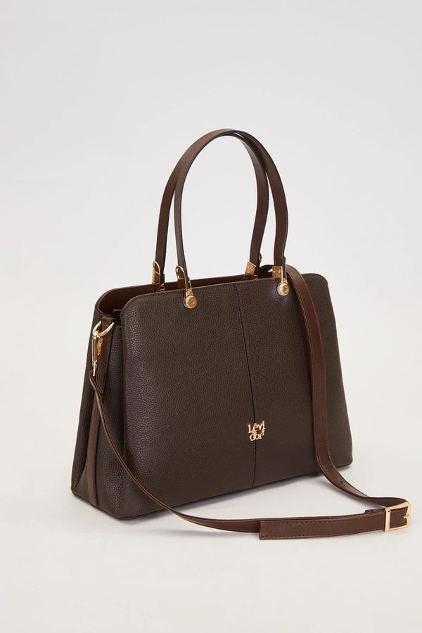 Levid'or Çift Gözlü Gold Detaylı El Çantas