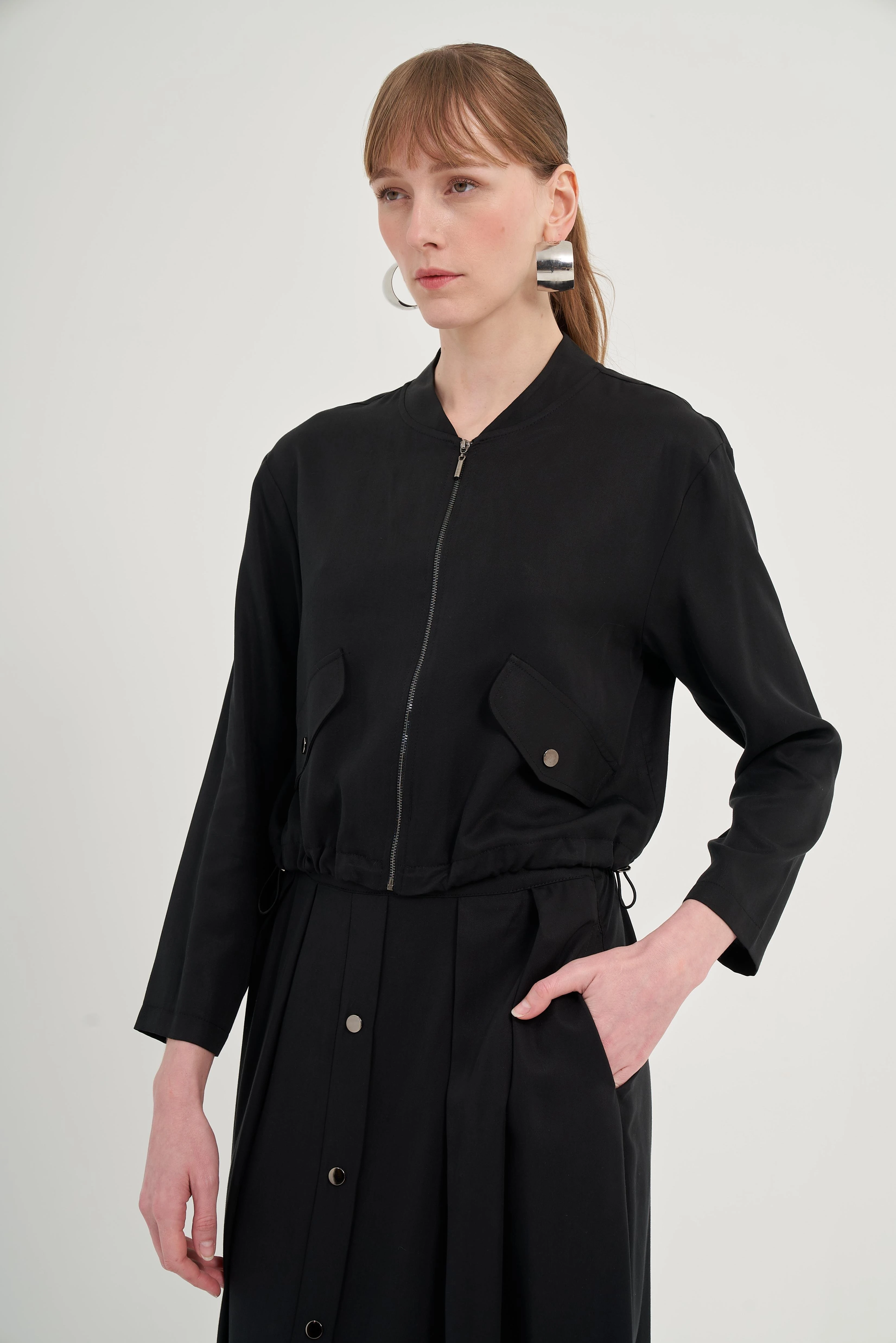 Etekli Tansel Takım Siyah