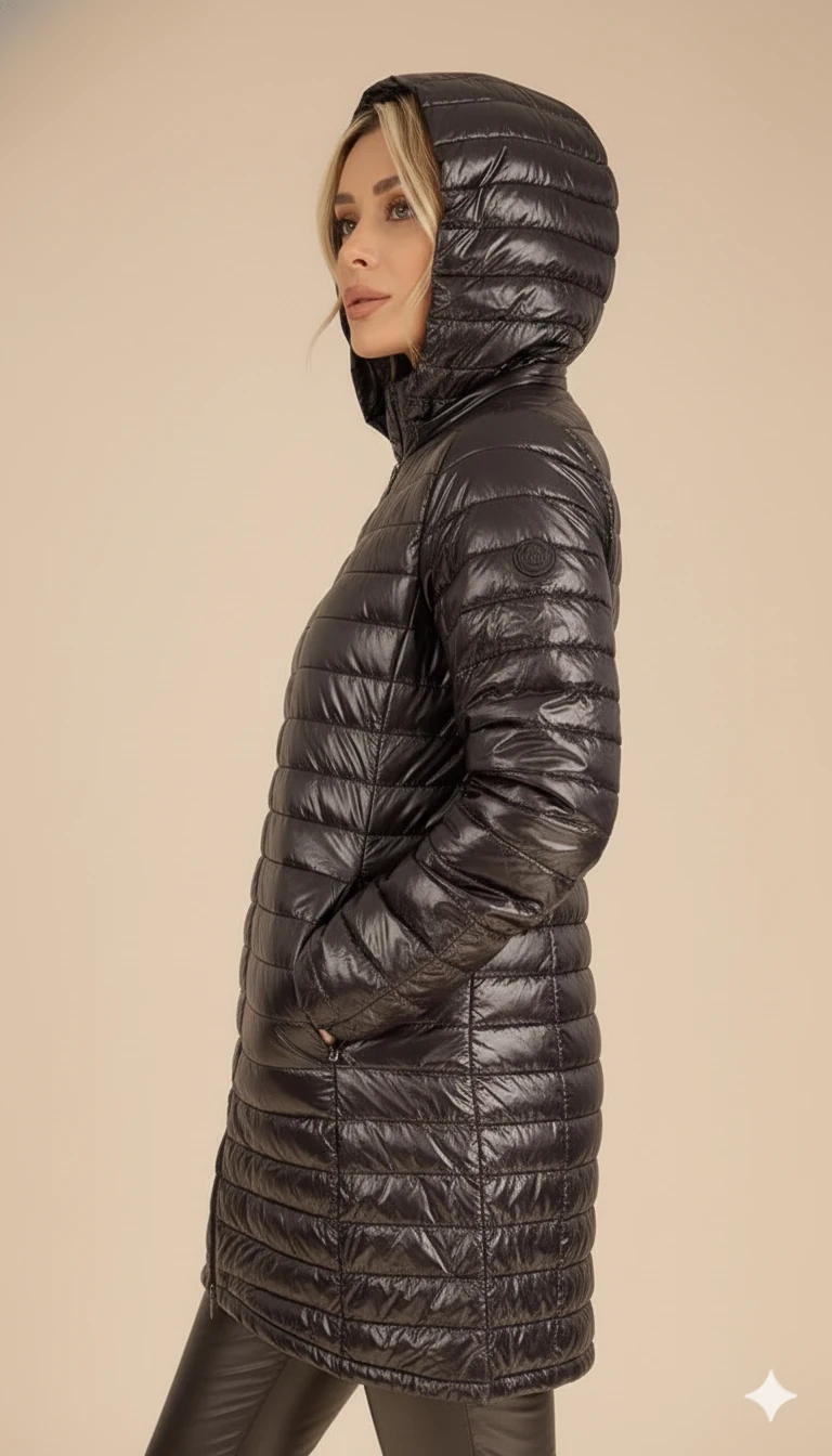 Kadın Şişme Mont - Siyah