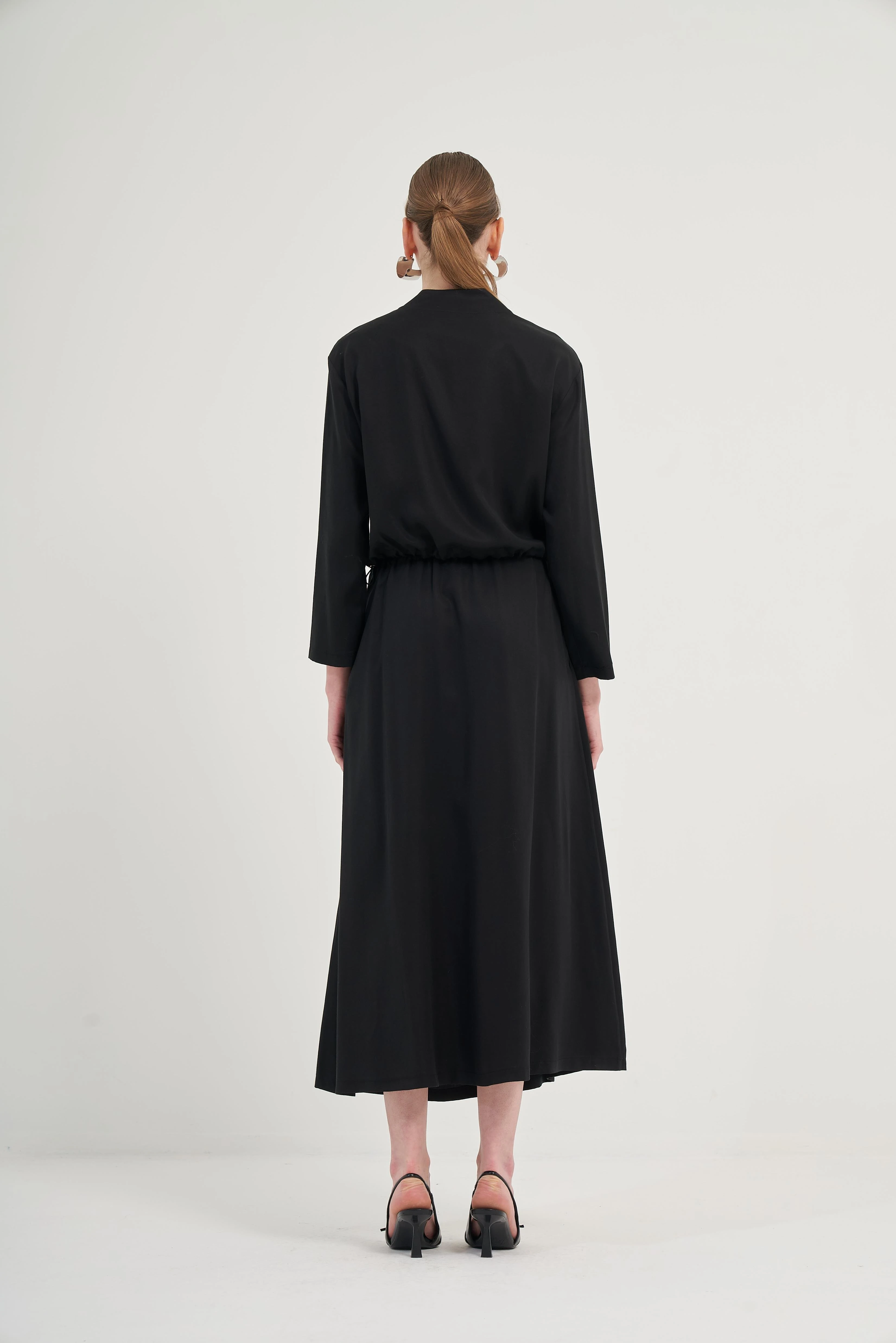 Etekli Tansel Takım Siyah