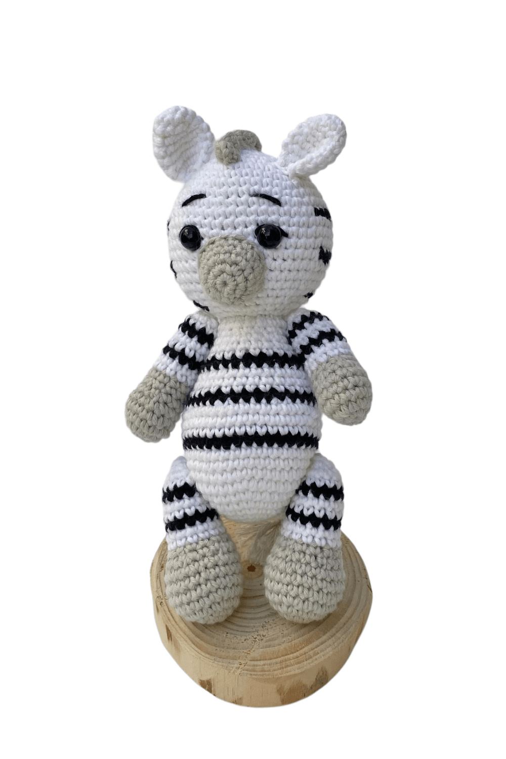 Amigurumi Zebra Uyku Arkadaşı ve Diş Kaşıyıcı Seti