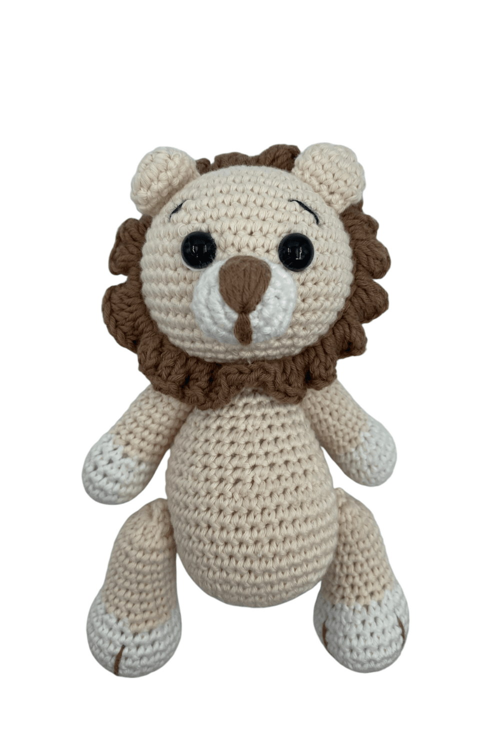 Amigurumi Aslan Uyku Arkadaşı ve Diş Kaşıyıcı Seti