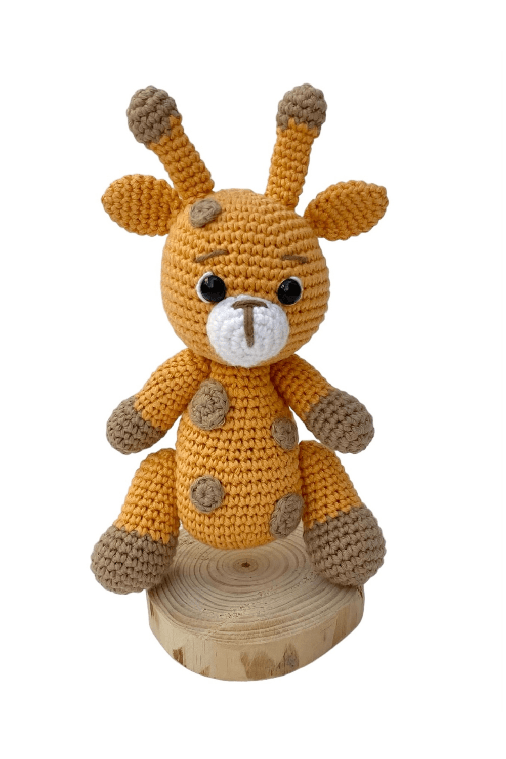 Amigurumi Zürafa Uyku Arkadaşı ve Diş Kaşıyıcı Seti