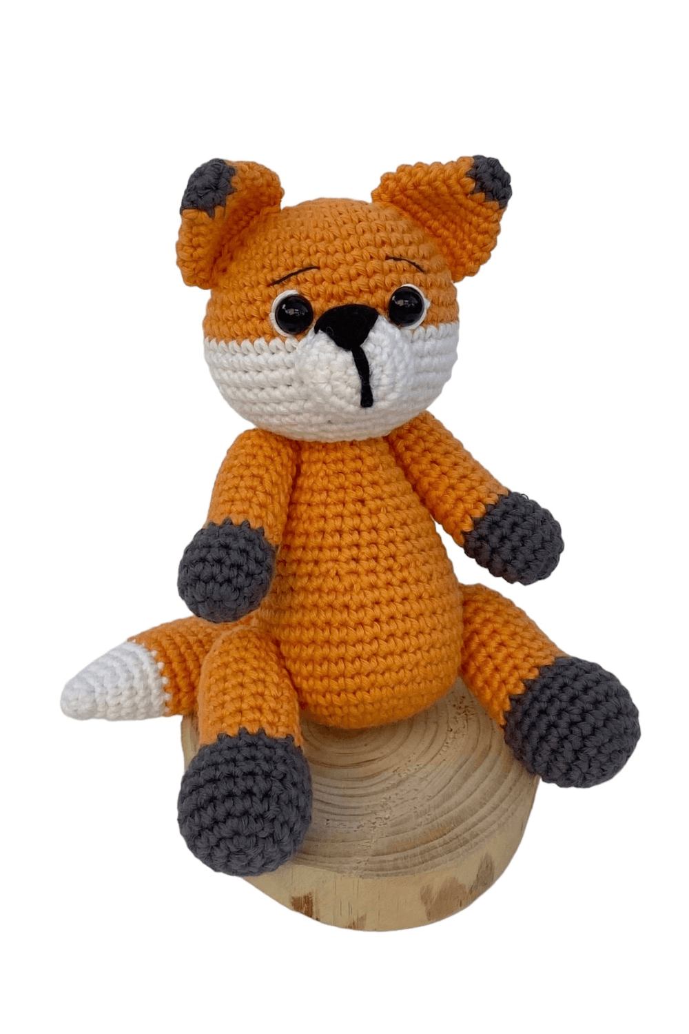 Amigurumi Tilki Uyku Arkadaşı ve Diş Kaşıyıcı Seti