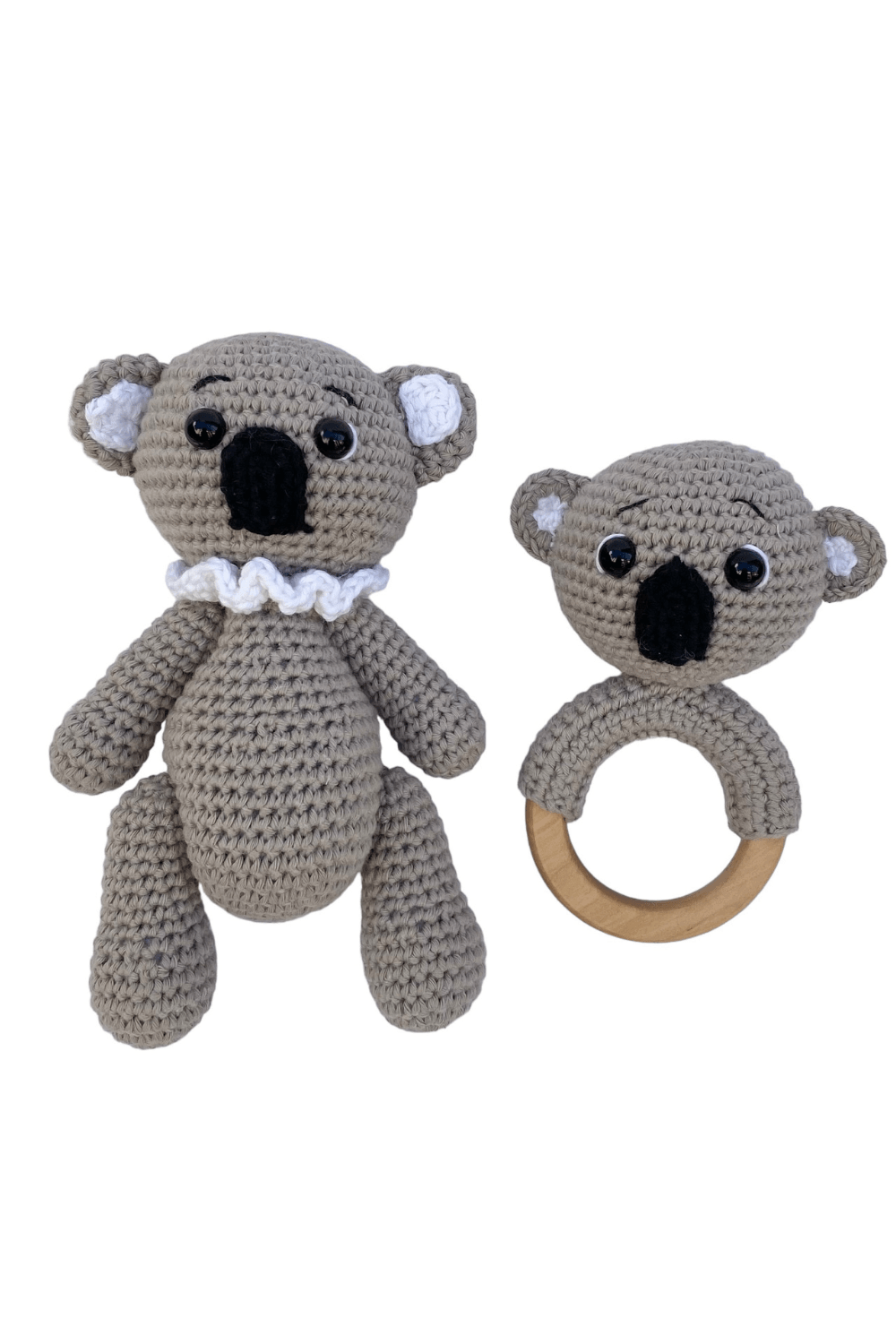 Amigurumi Koala Uyku Arkadaşı ve Diş Kaşıyıcı  Seti