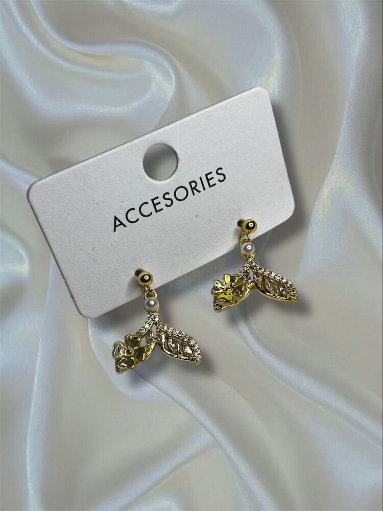 gold deniz kızı küpe