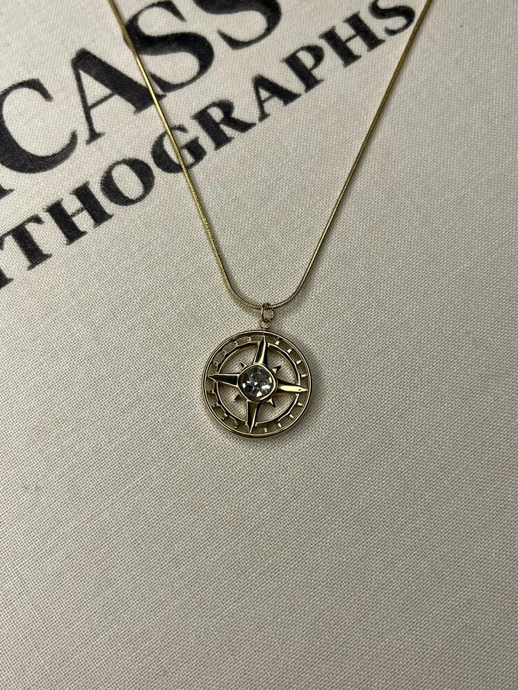 Pusula gold kolye