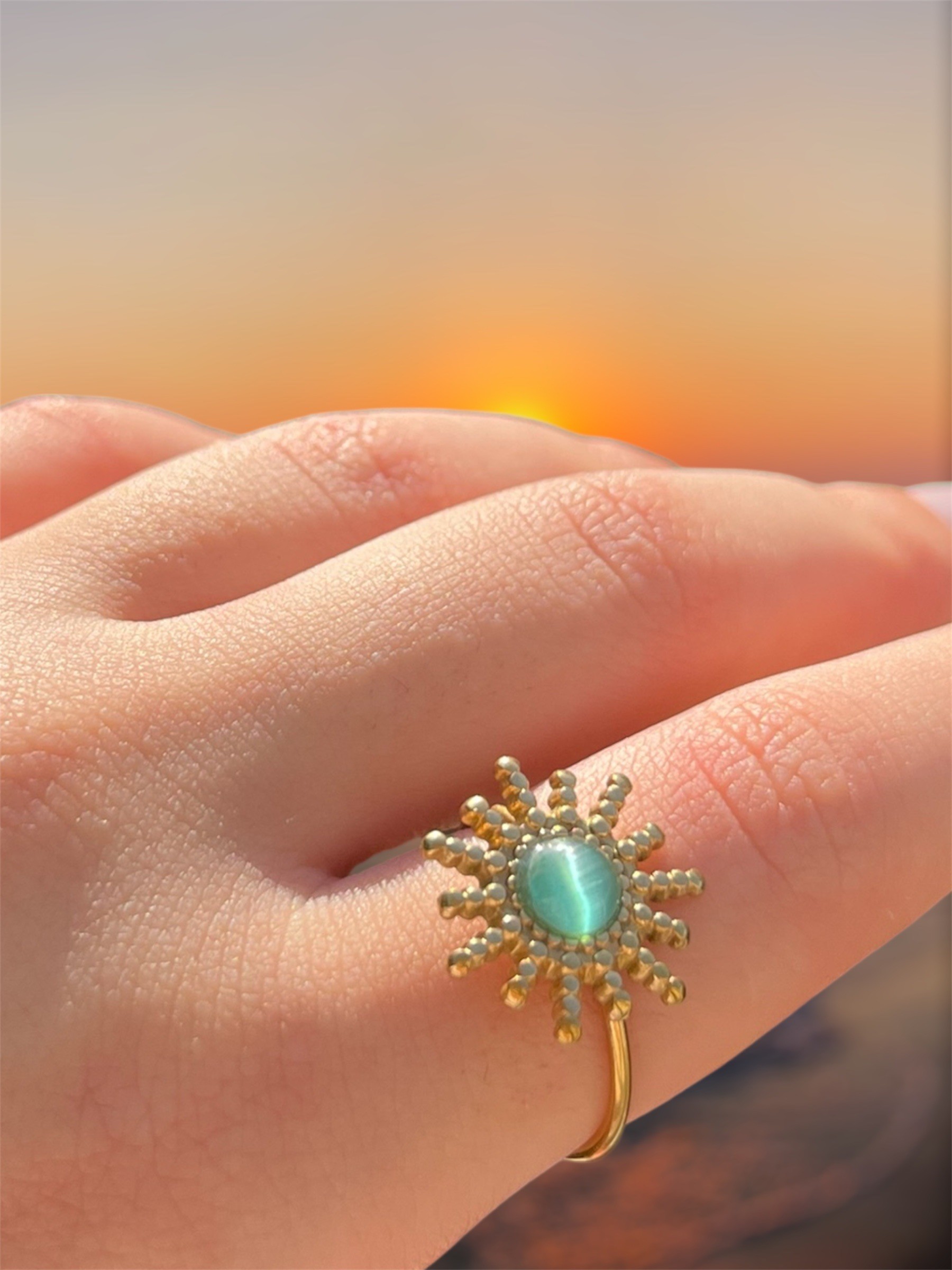 sunblue gold yüzük 