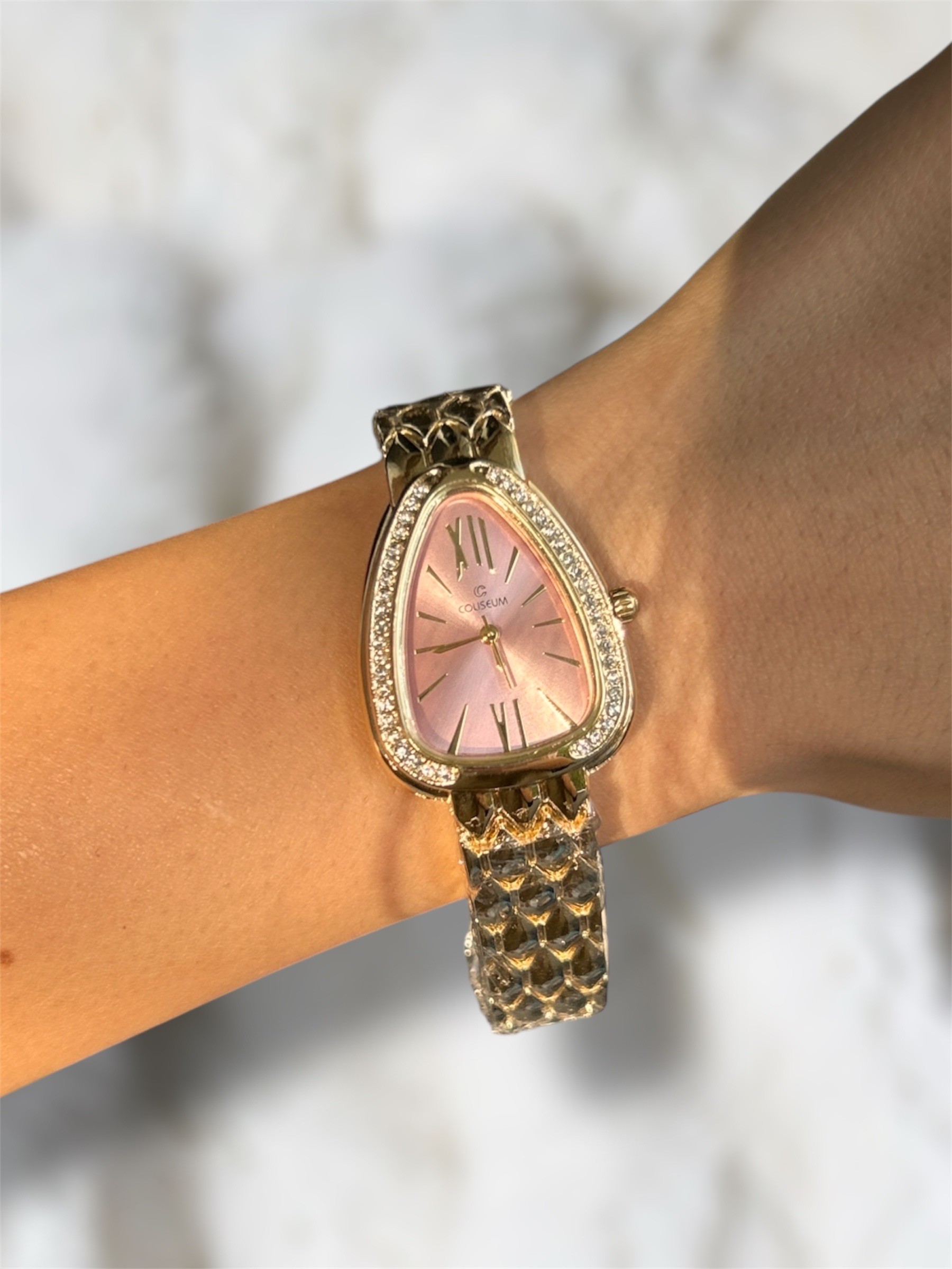 Bvl pembe kadran gold saat