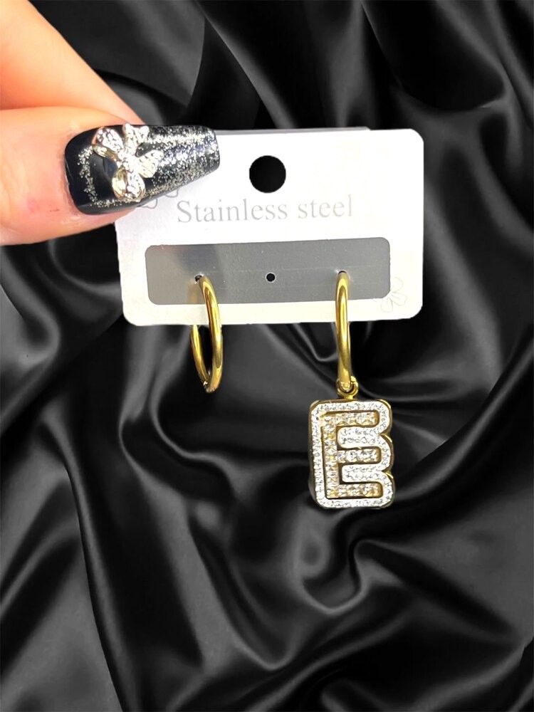 Gold harf küpe