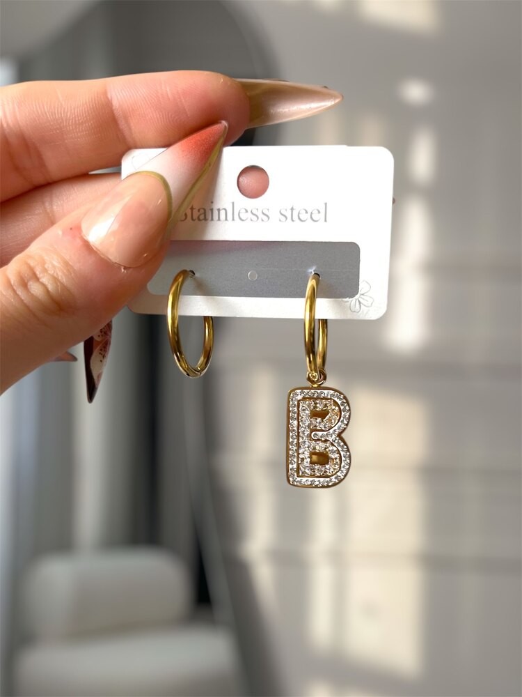 Gold harf küpe B