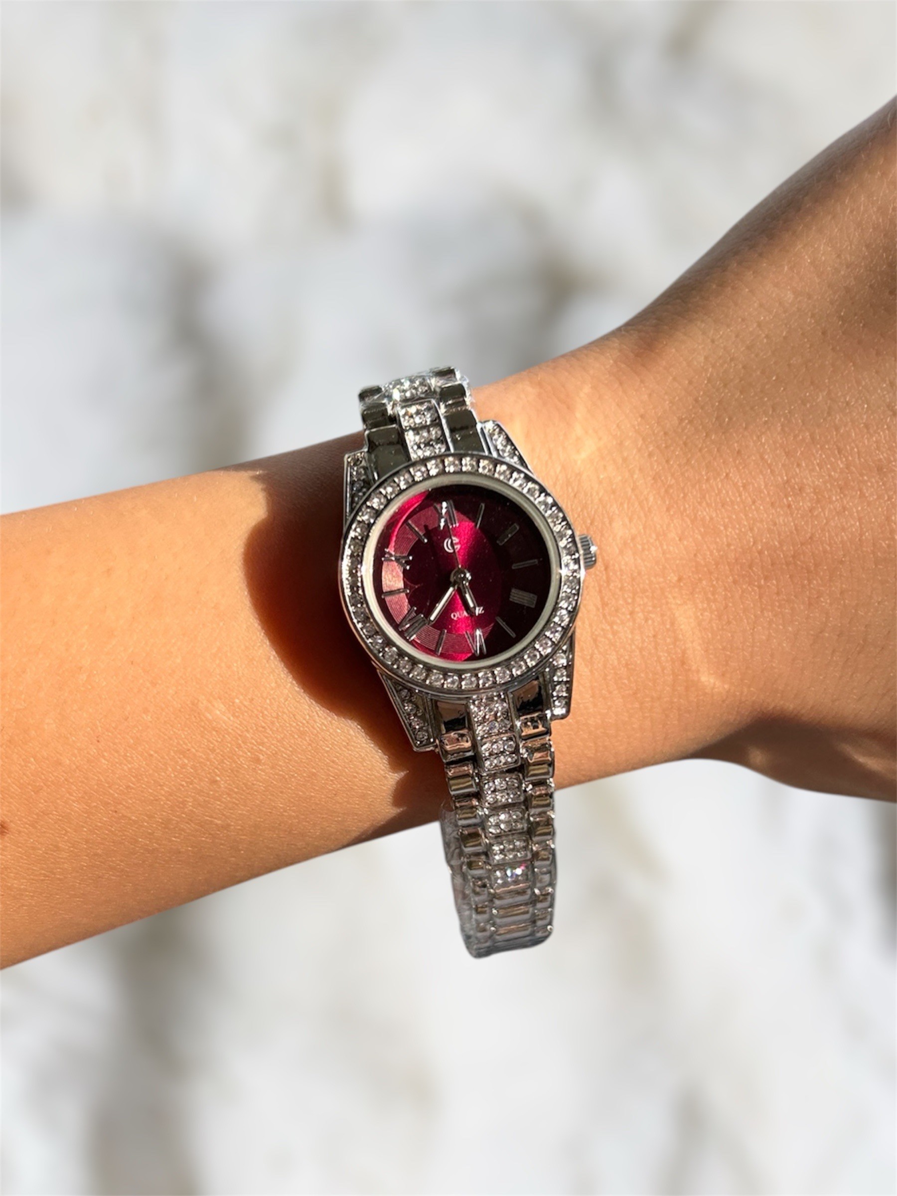 Cherry luxe silver saat