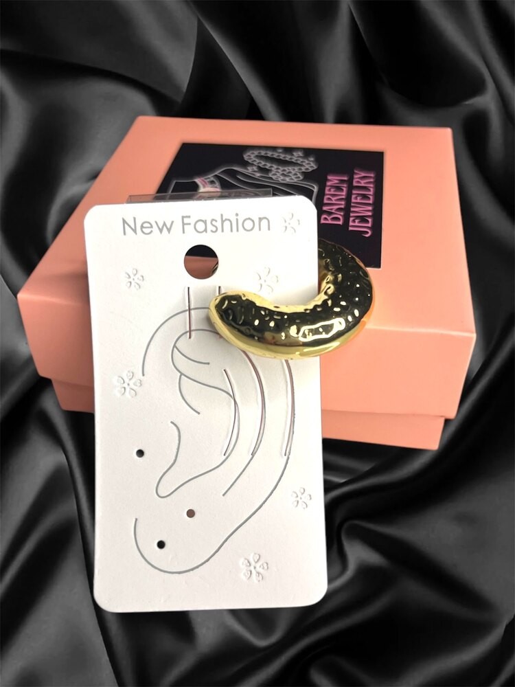 Gold halka earcuff